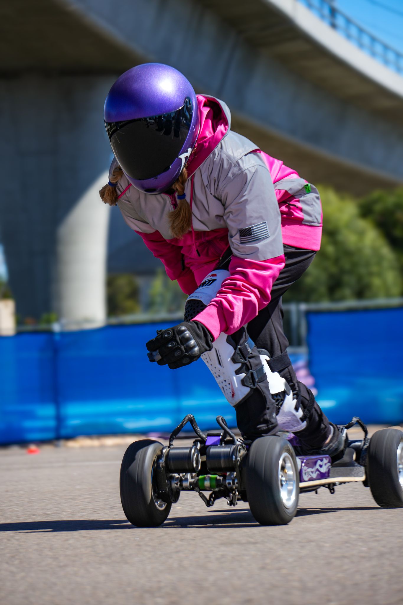 Ultra Reflective Hoodie Pink Eclipse with Pads