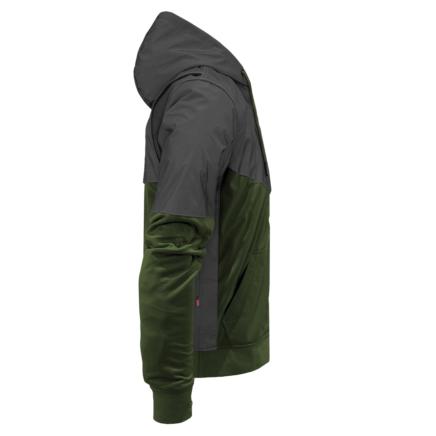 Ultra Reflective Hoodie Army Green Nebula with Pads