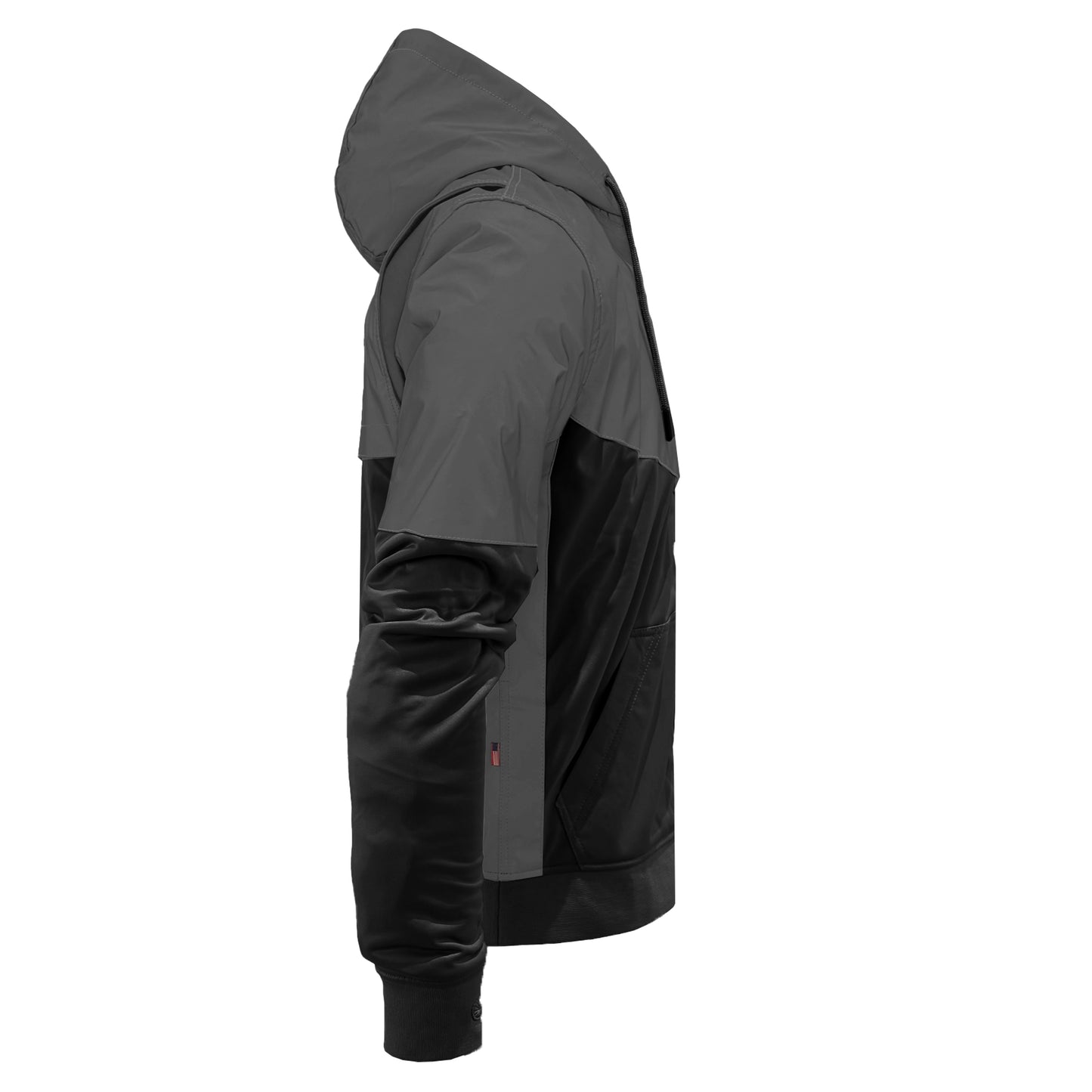 Ultra Reflective Hoodie "Nightfall Nebula" - Black and Black with Pads