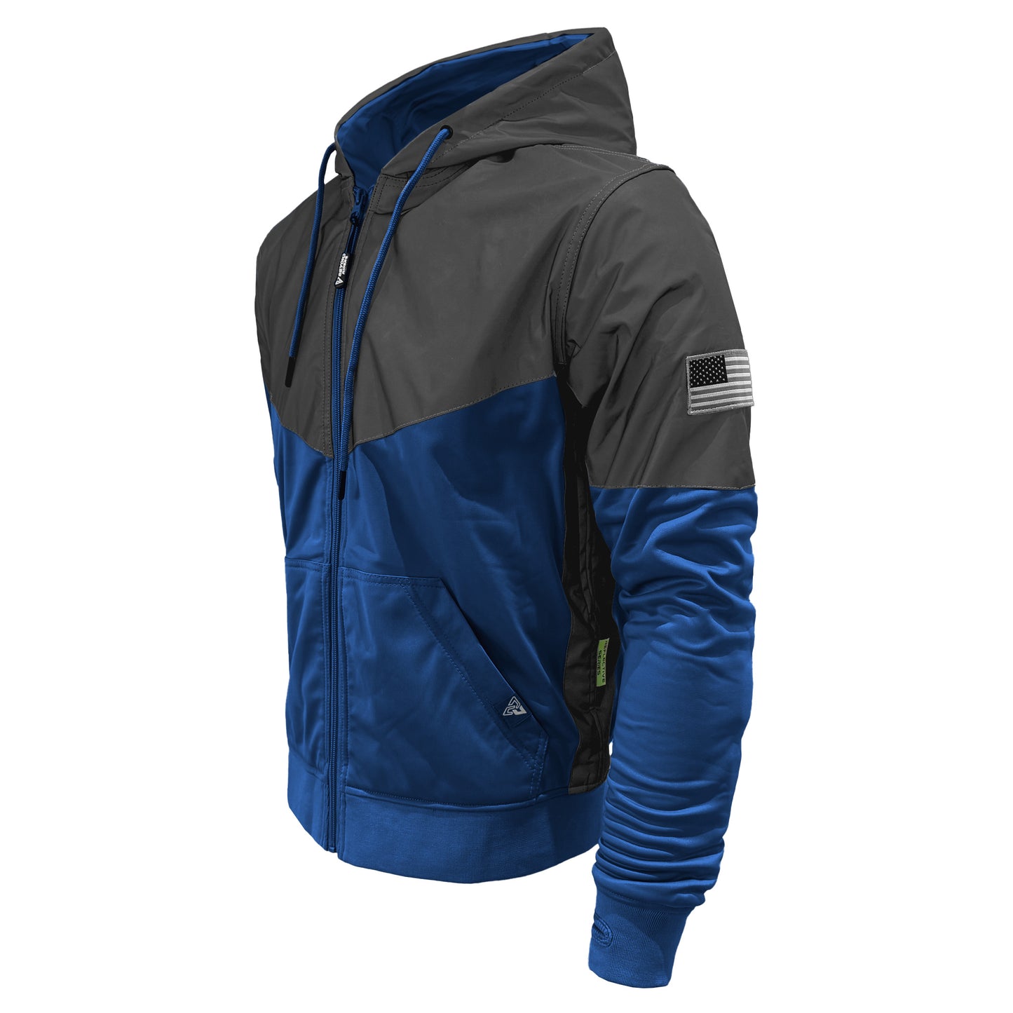 Ultra Reflective Hoodie Blue Nebula with Pads