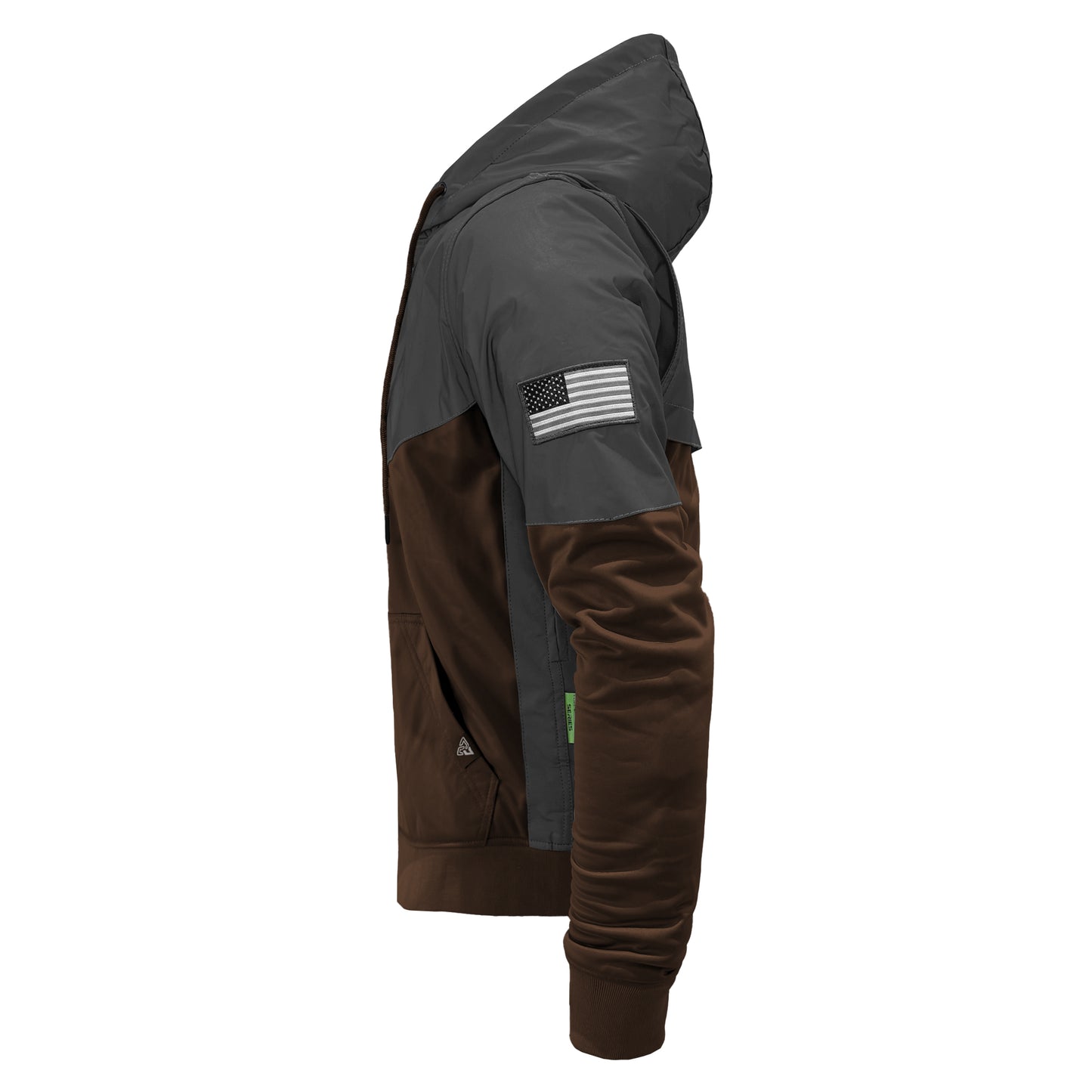 Ultra Reflective Hoodie Brown Nebula with Pads