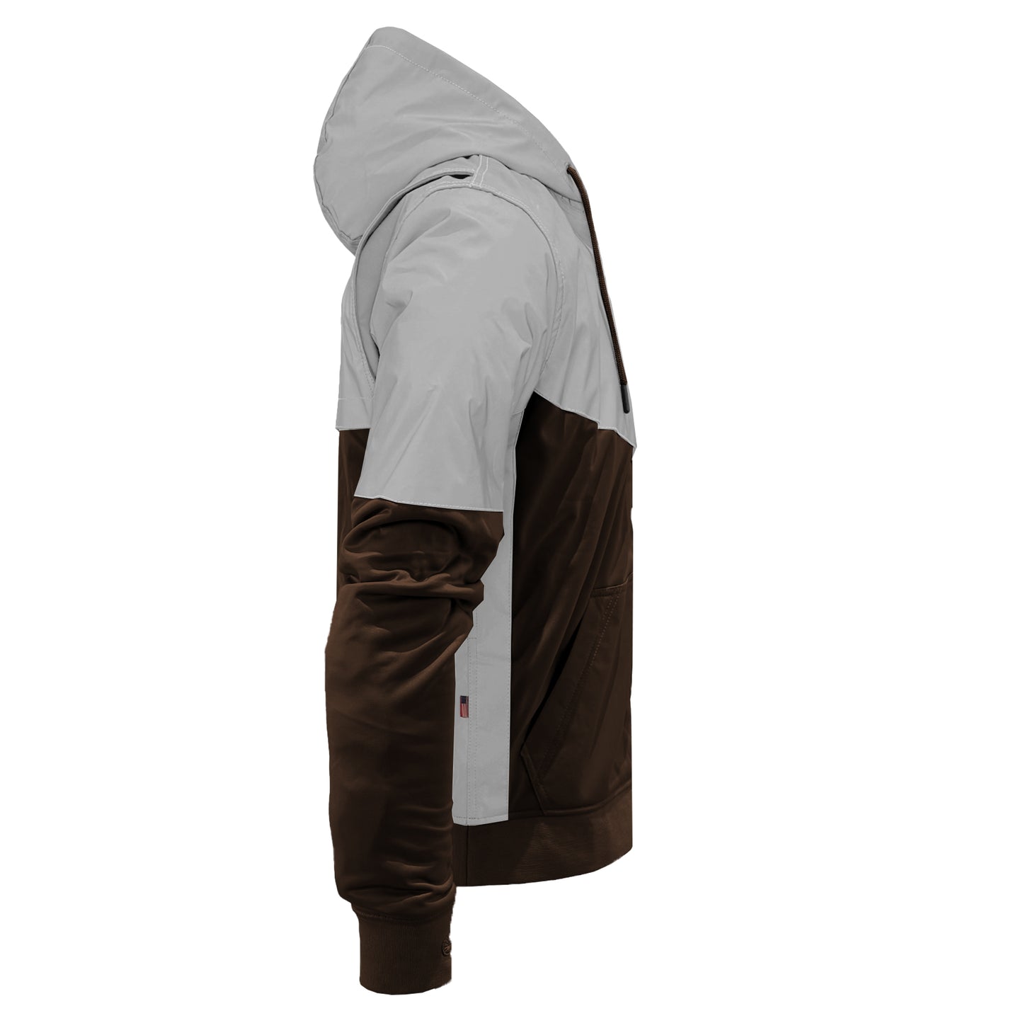 Ultra Reflective Hoodie Brown Eclipse with Pads