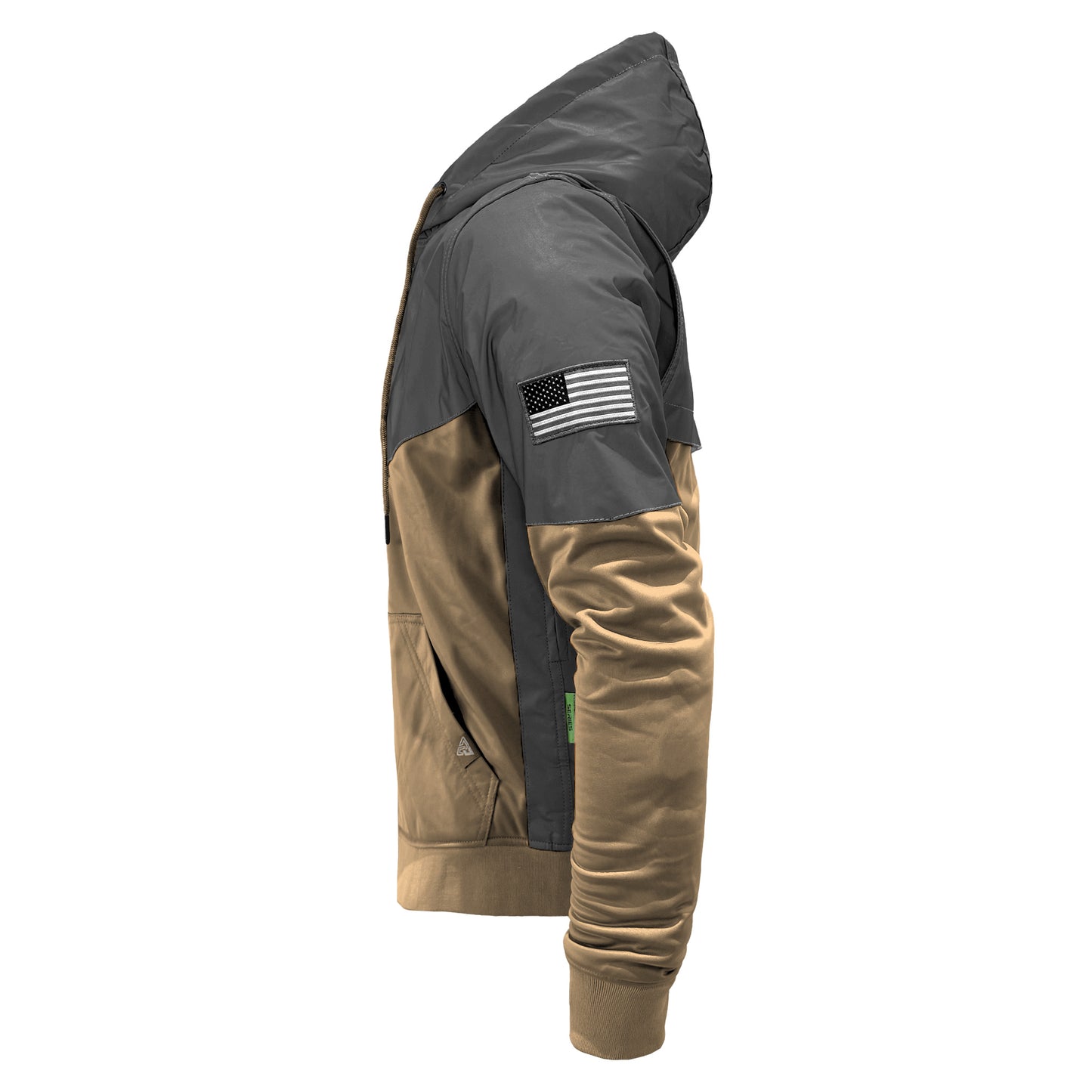 Ultra Reflective Hoodie Camel Nebula with Pads