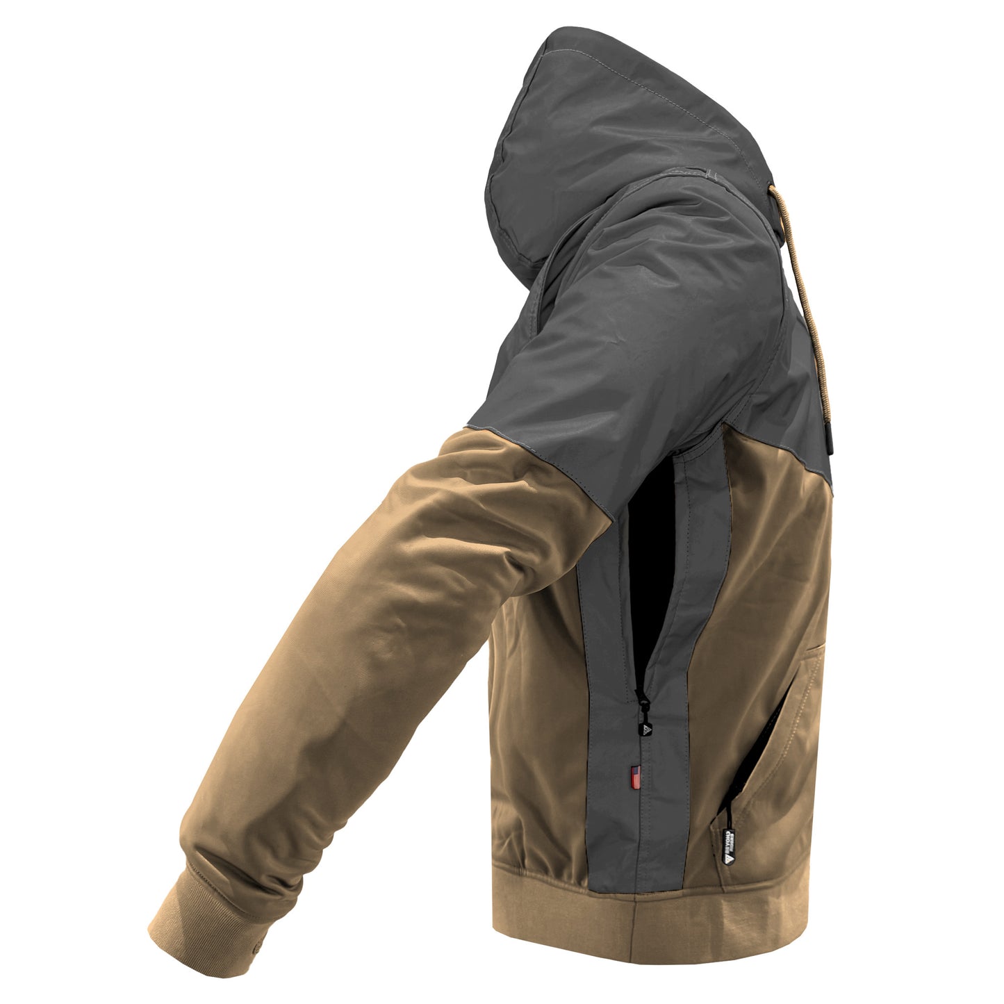 Ultra Reflective Hoodie Camel Nebula with Pads