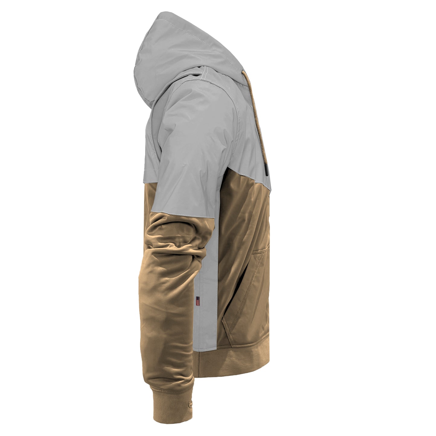 Ultra Reflective Hoodie Camel Eclipse with Pads