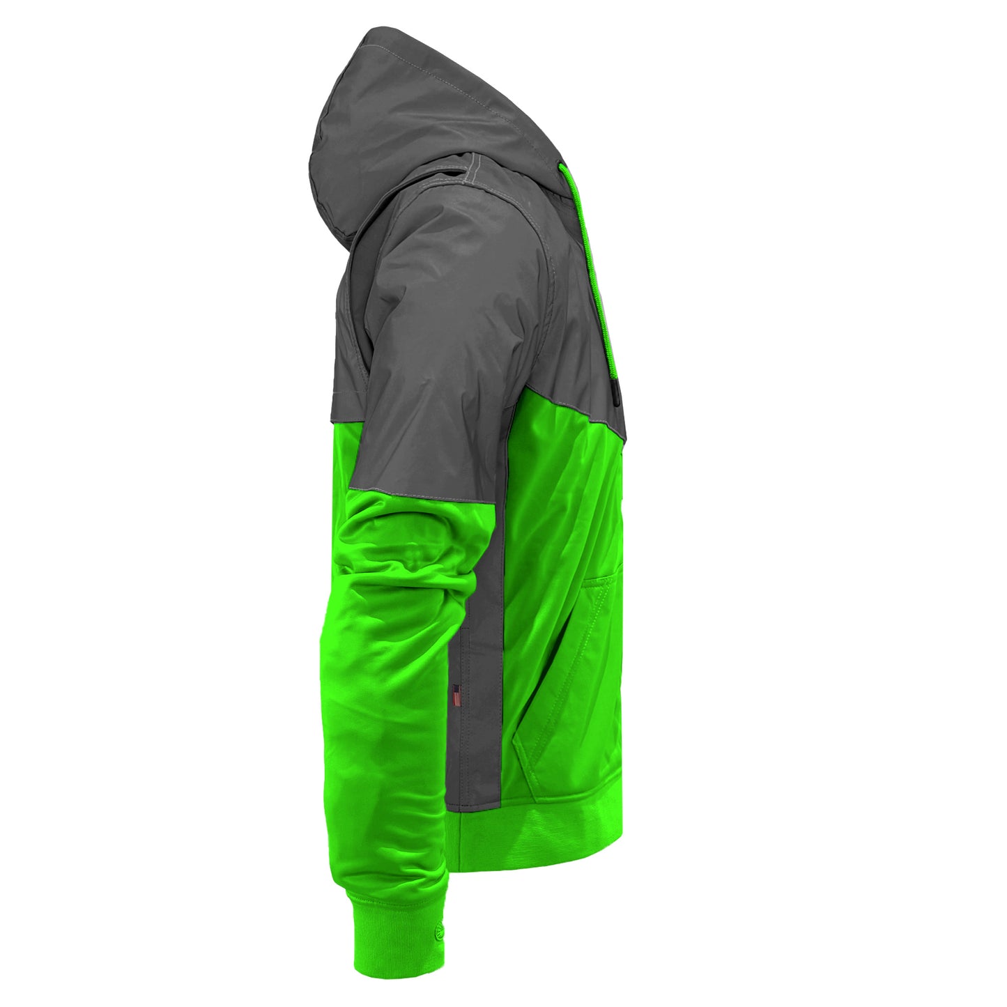 Ultra Reflective Hoodie Green Nebula with Pads