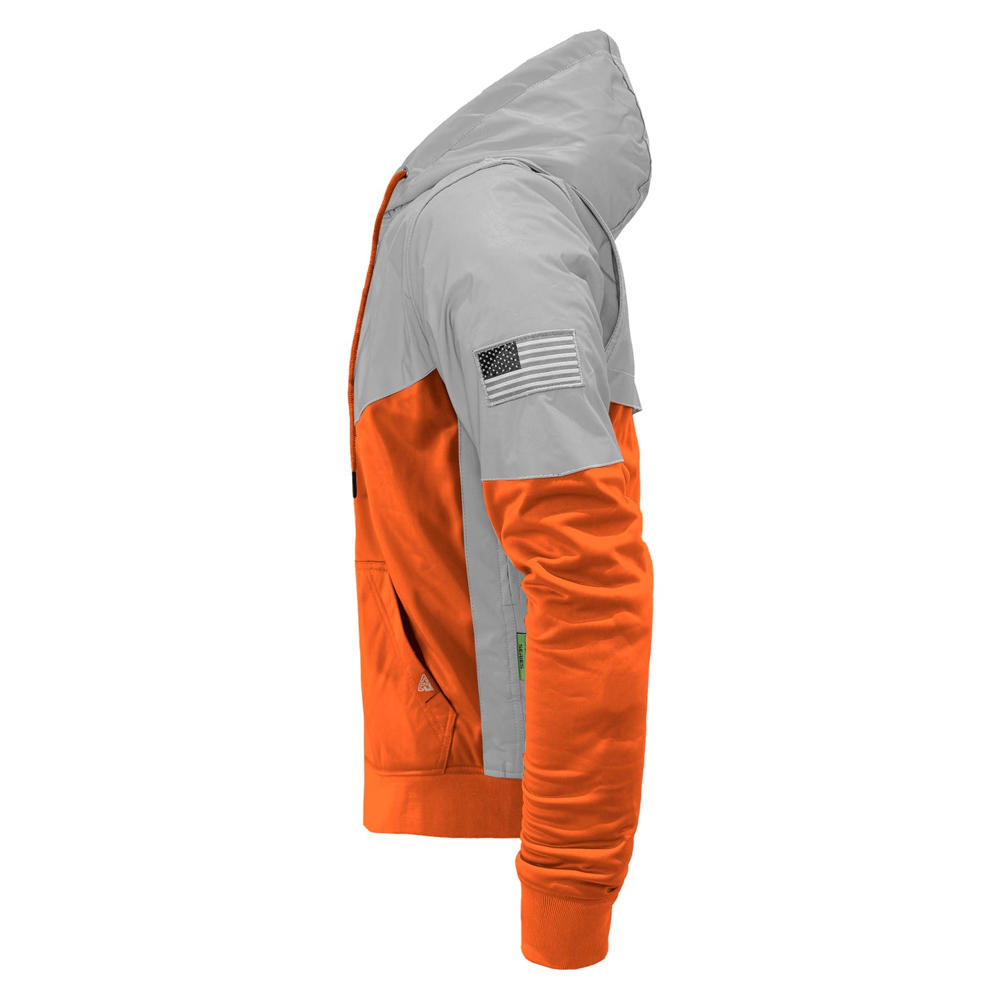 Ultra Reflective Hoodie Hi Vis Orange Eclipse with Pads