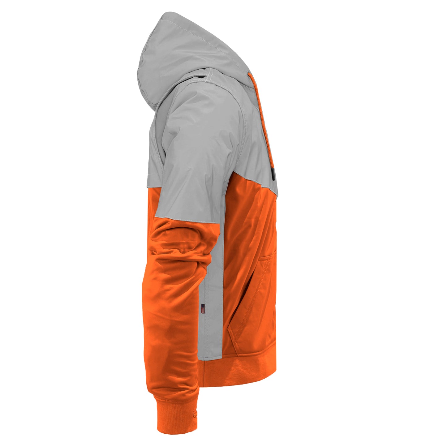Ultra Reflective Hoodie Hi Vis Orange Eclipse with Pads