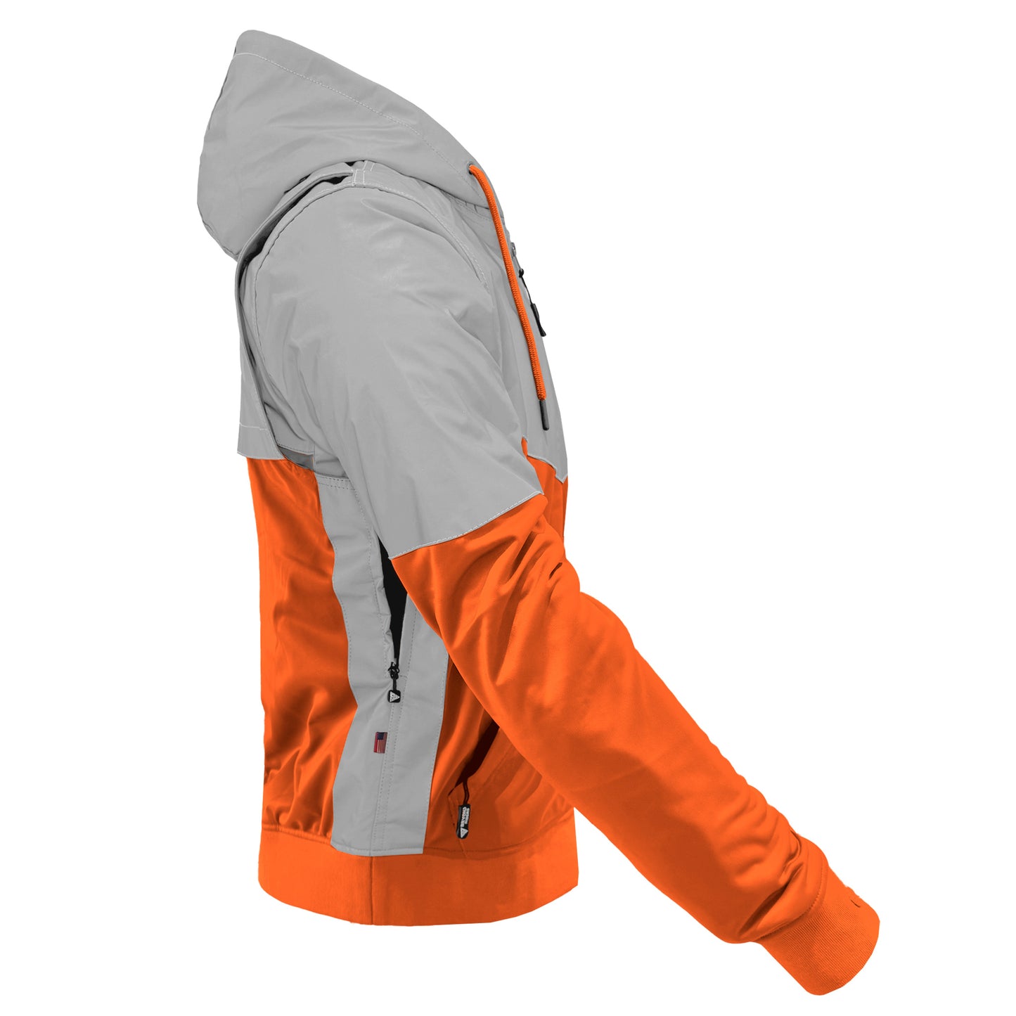 Ultra Reflective Hoodie Hi Vis Orange Eclipse with Pads