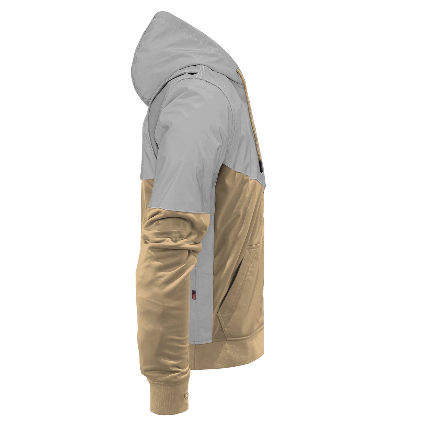 Ultra Reflective Hoodie Khaki Eclipse with Pads