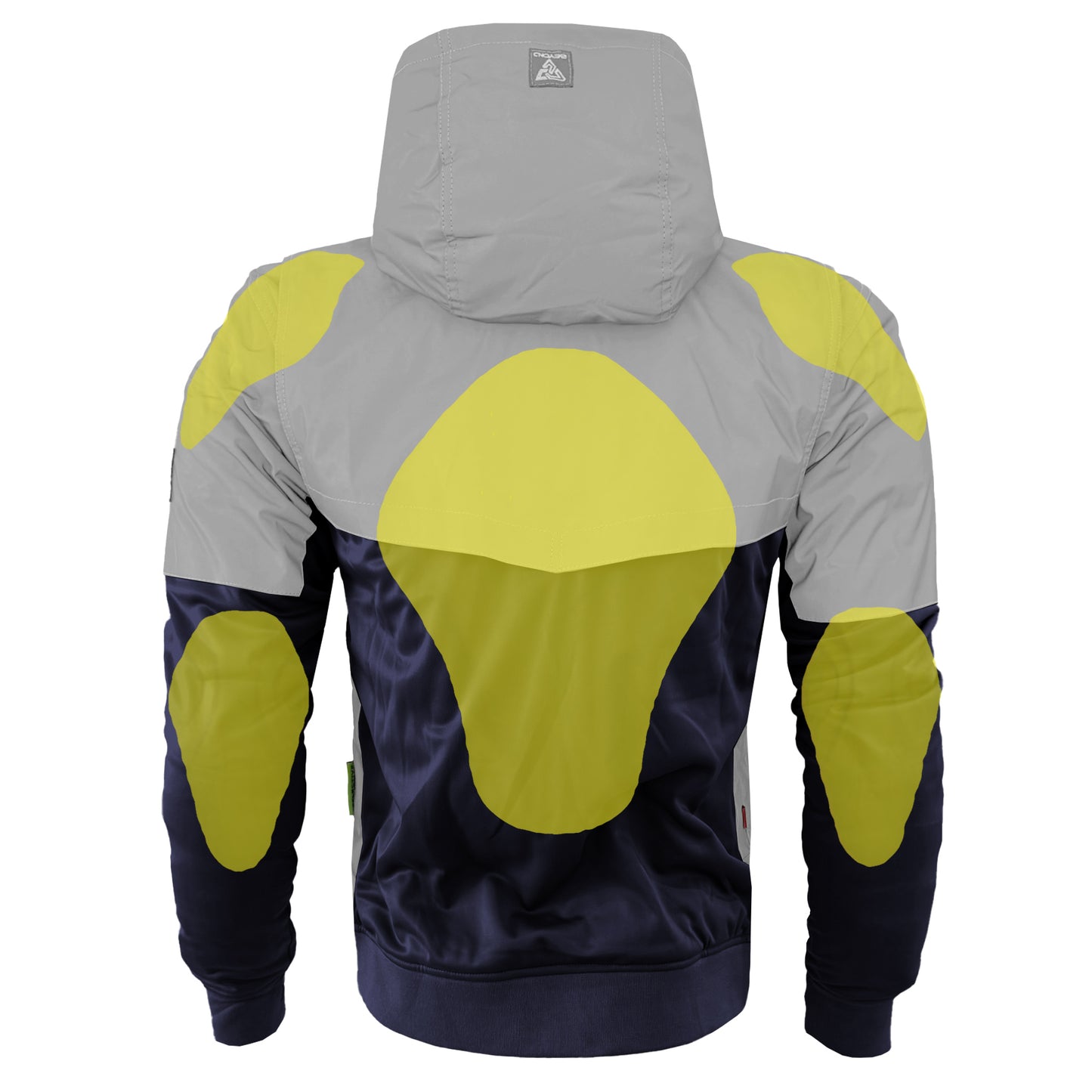 Ultra Reflective Hoodie Navy Blue Eclipse with Pads