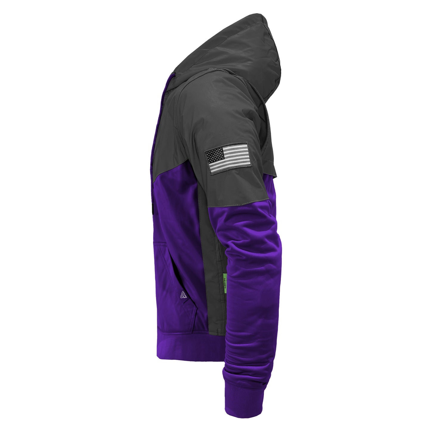 Ultra Reflective Hoodie Purple Nebula with Pads