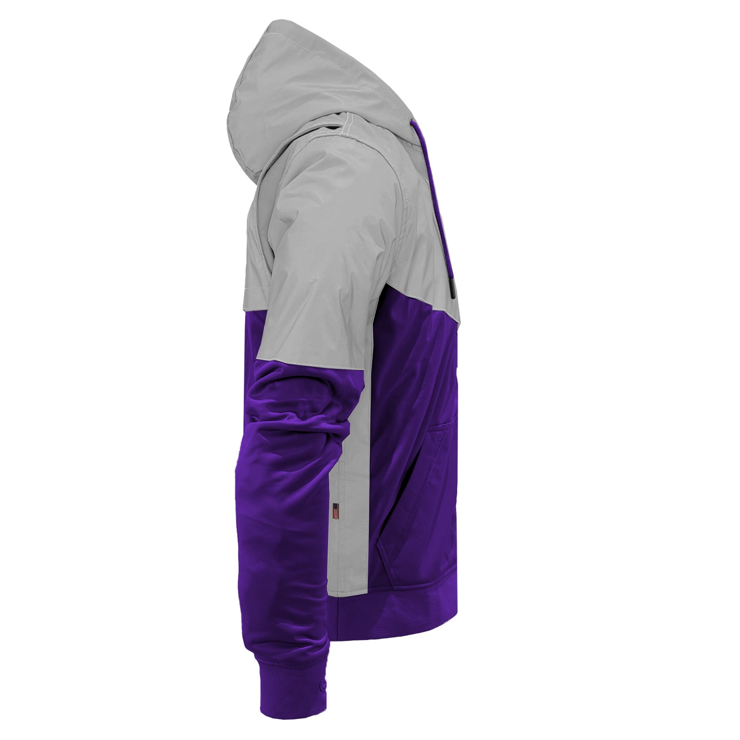 Ultra Reflective Hoodie Purple Eclipse with Pads