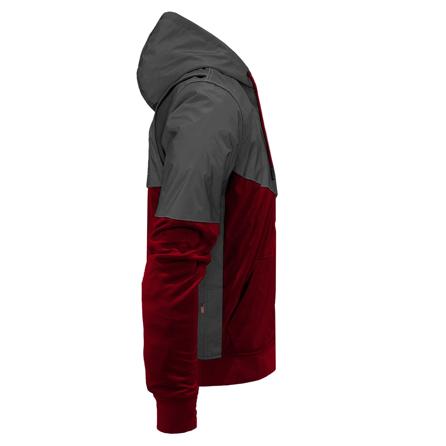 Ultra Reflective Hoodie Red Maroon Nebula with Pads