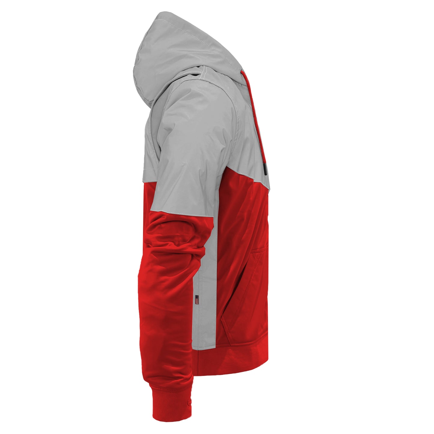 Ultra Reflective Hoodie Red Eclipse with Pads