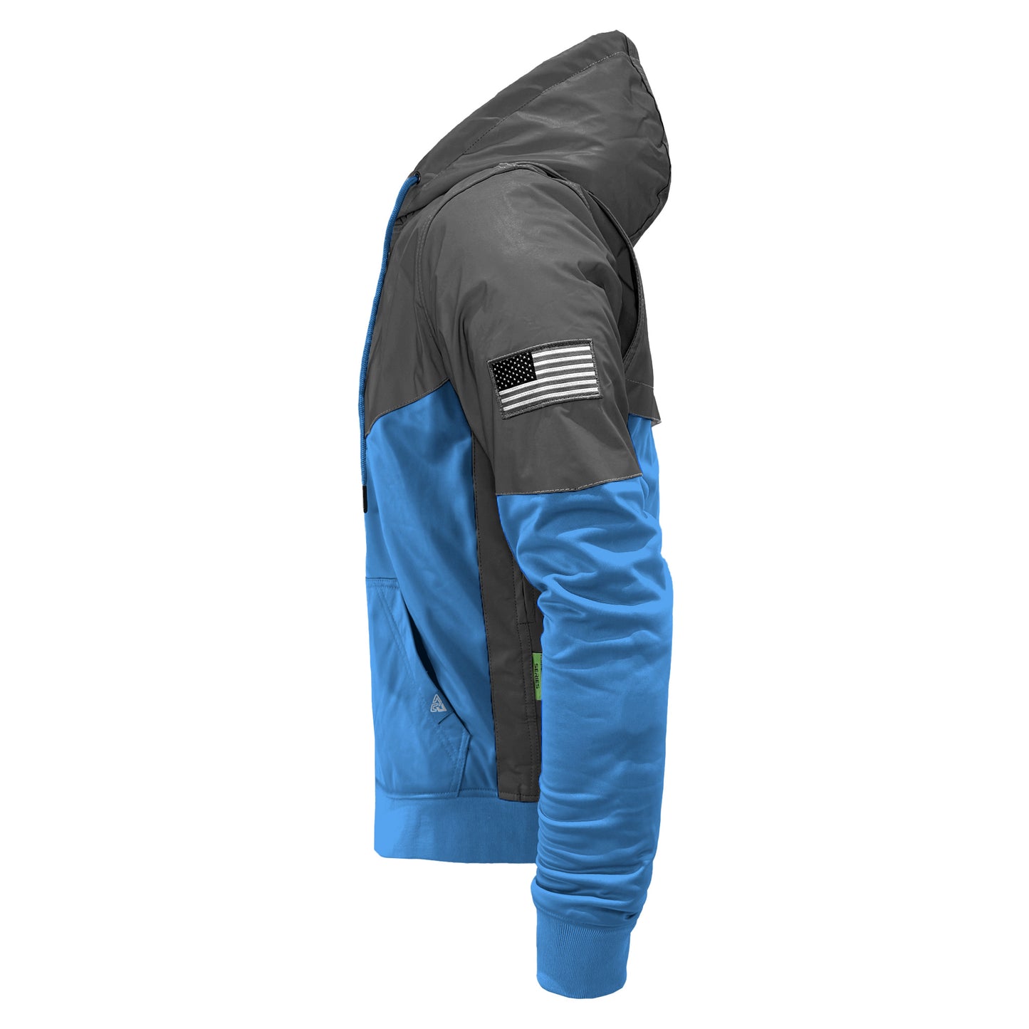 Ultra Reflective Hoodie Sky Blue Nebula with Pads