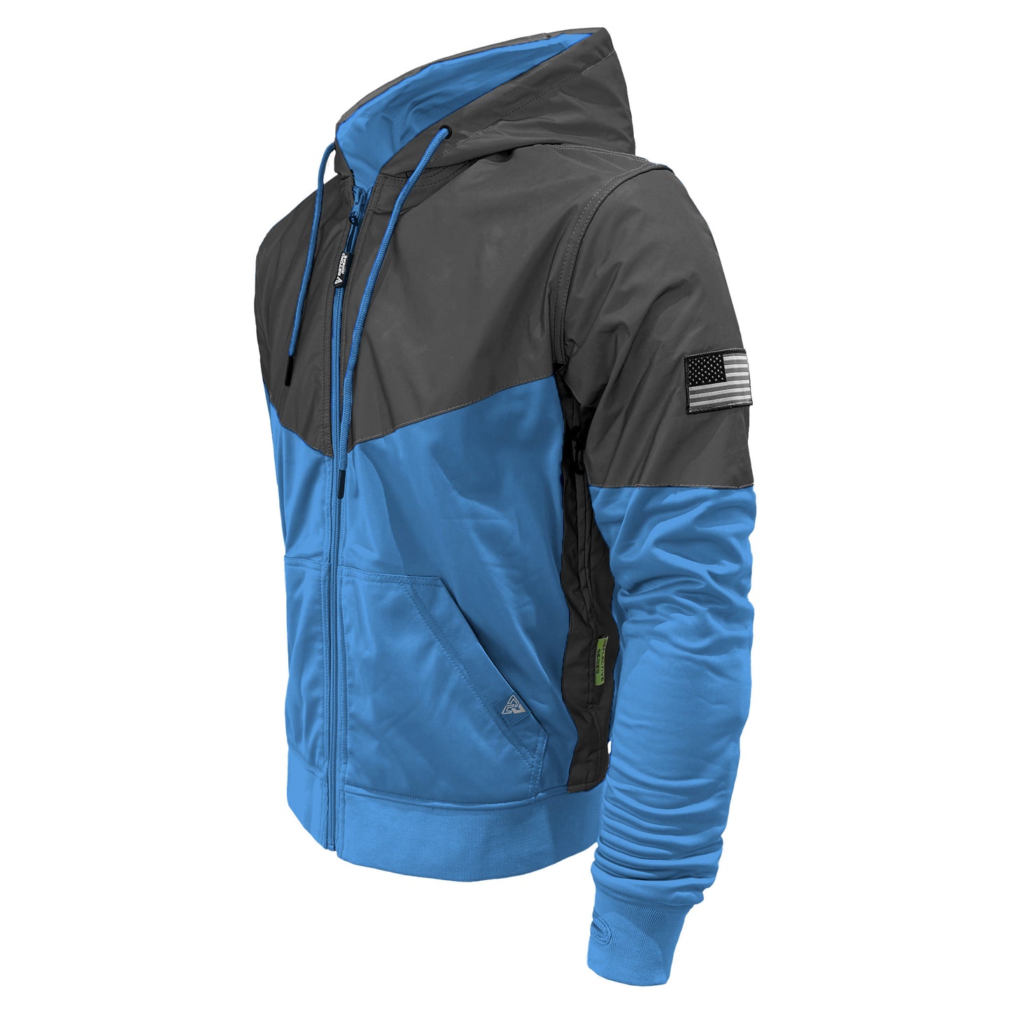 Ultra Reflective Hoodie Sky Blue Nebula with Pads
