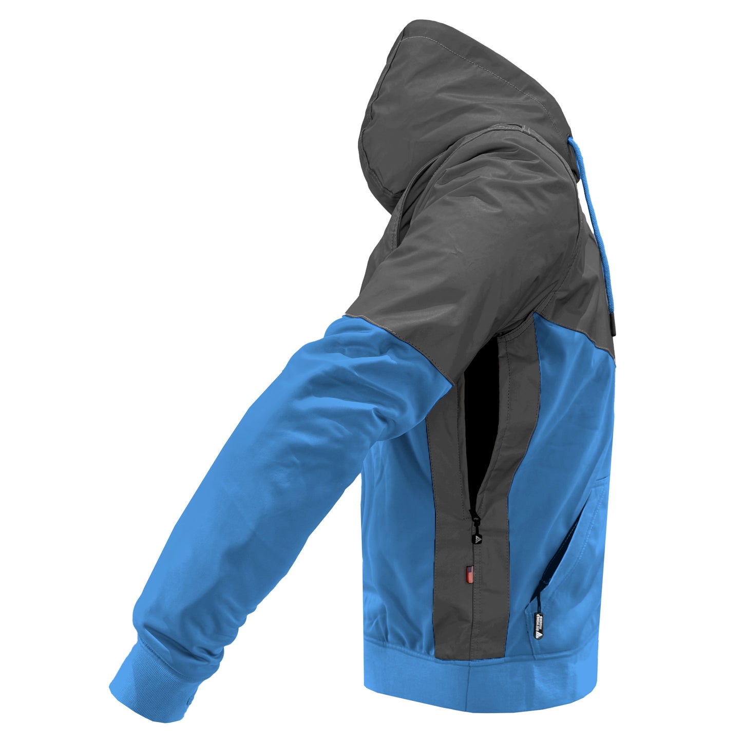 Ultra Reflective Hoodie Sky Blue Nebula with Pads
