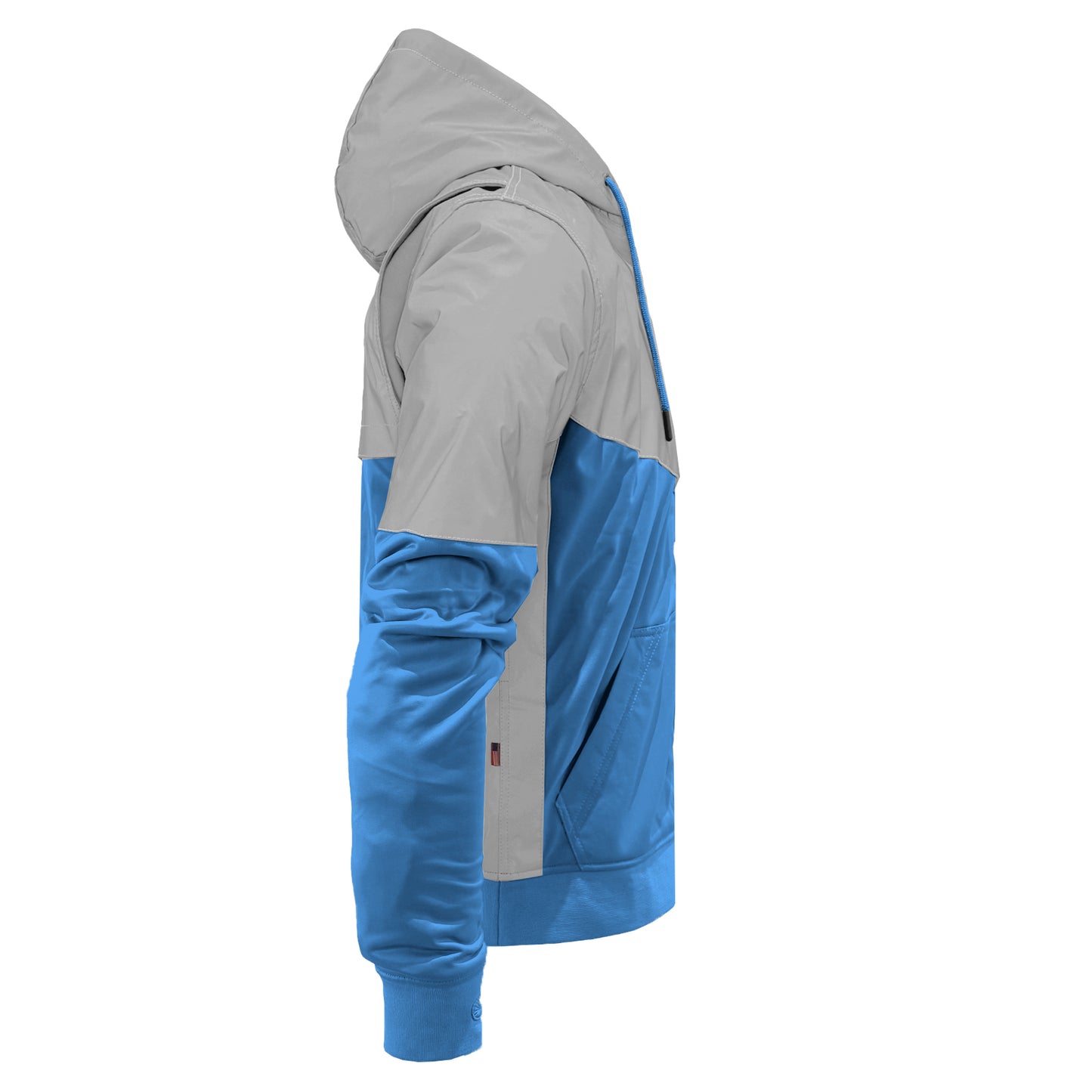 Ultra Reflective Hoodie Sky Blue Eclipse with Pads
