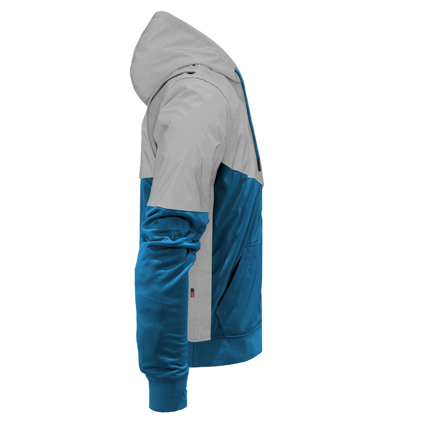 Ultra Reflective Hoodie Teal Eclipse with Pads