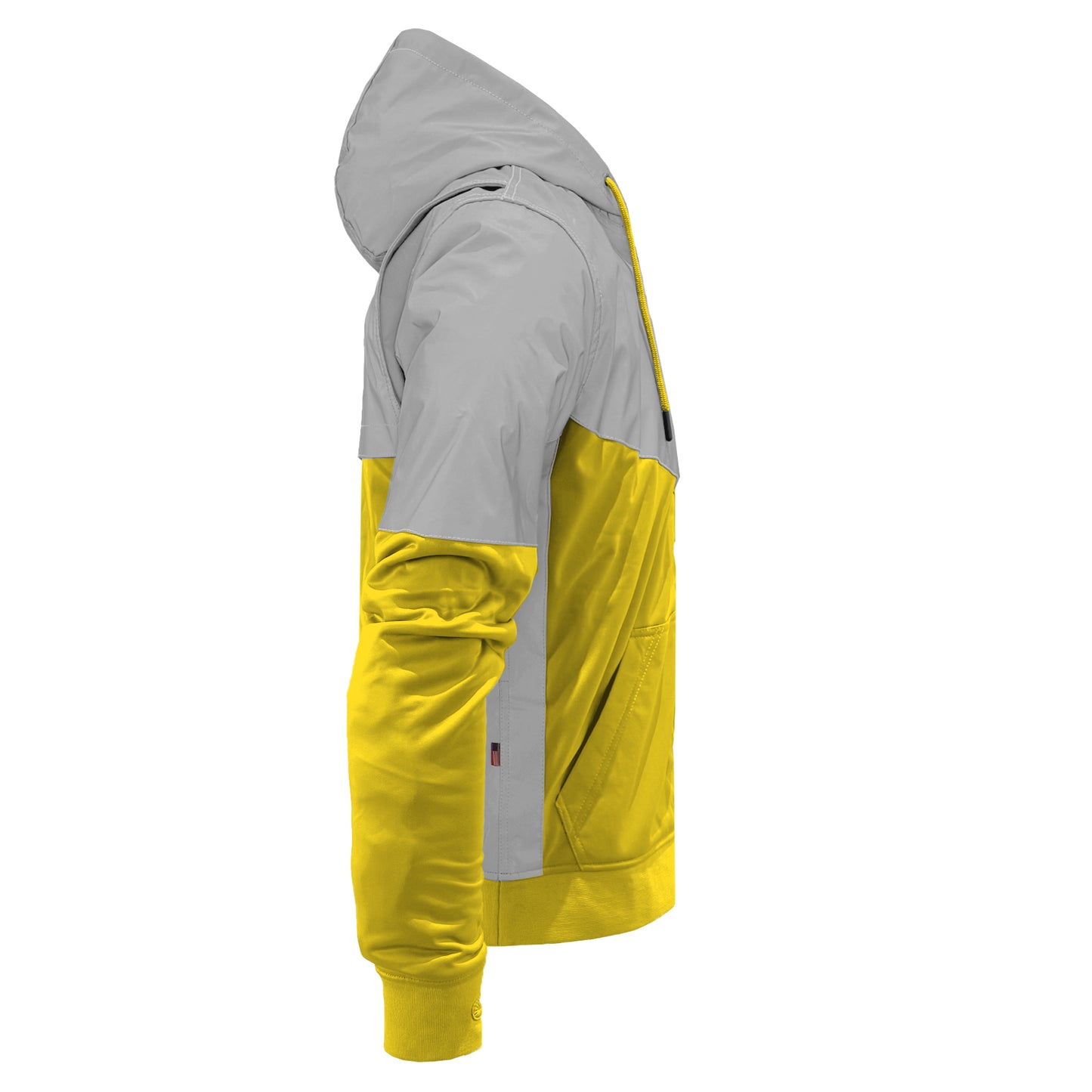 Ultra Reflective Hoodie Yellow Eclipse with Pads