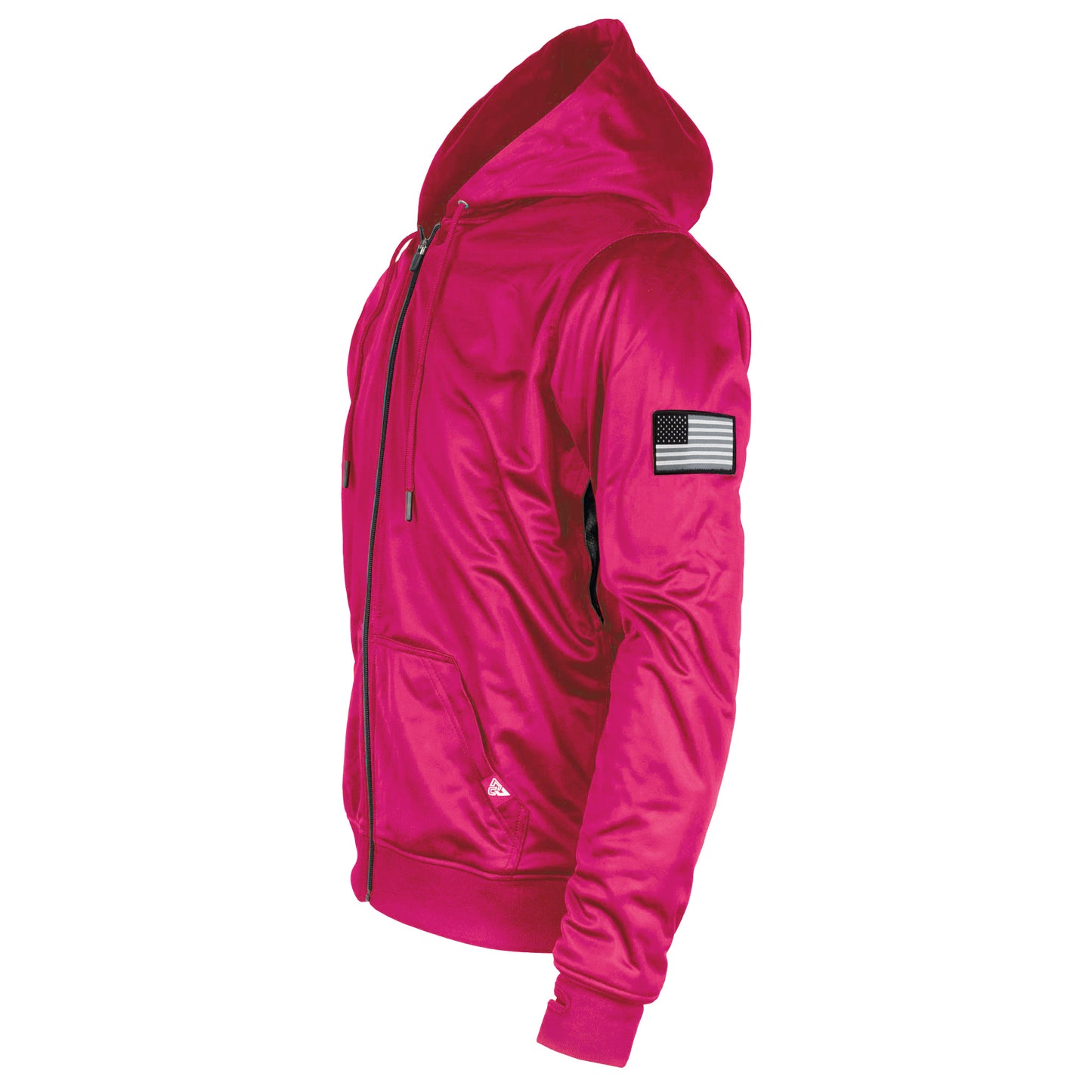 Pink Solid Ultra Protective Hoodie with Pads