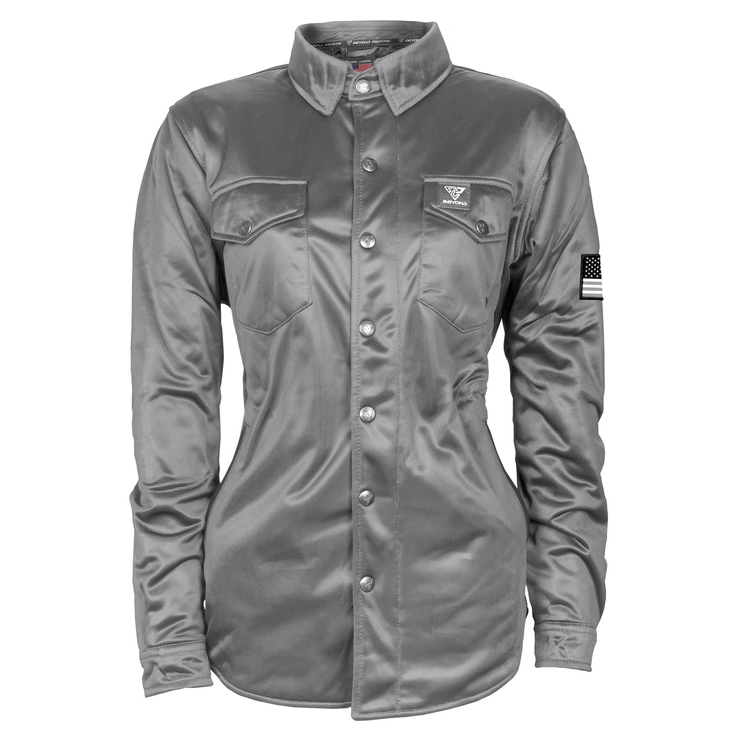 Ultra Protective Shirt for Women - Dark Gray Solid with Pads