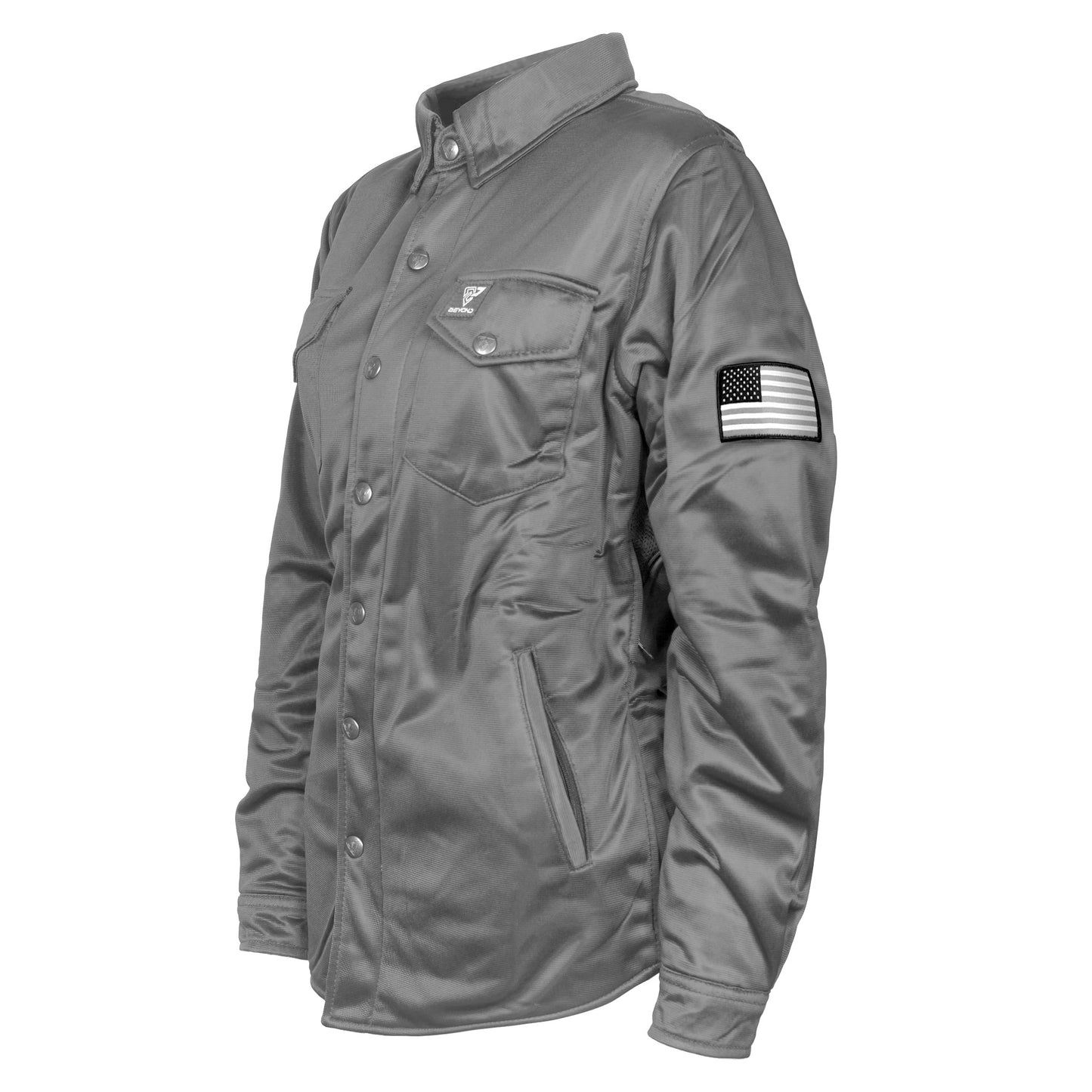 Ultra Protective Shirt for Women - Dark Gray Solid with Pads