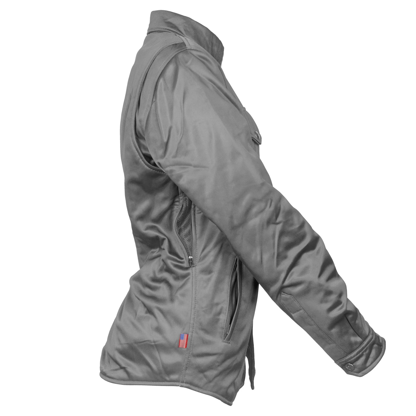 Ultra Protective Shirt for Women - Dark Gray Solid with Pads