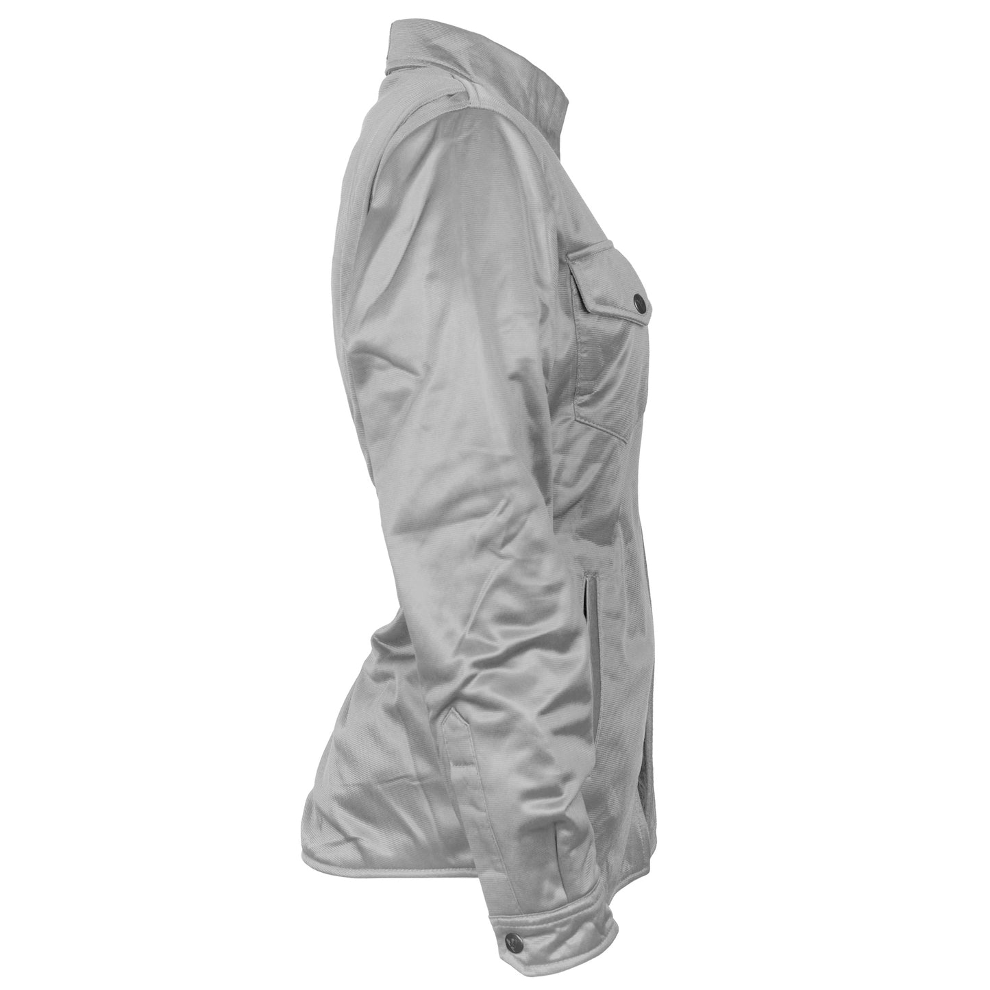 Ultra Protective Shirt for Women - Light Gray Solid with Pads