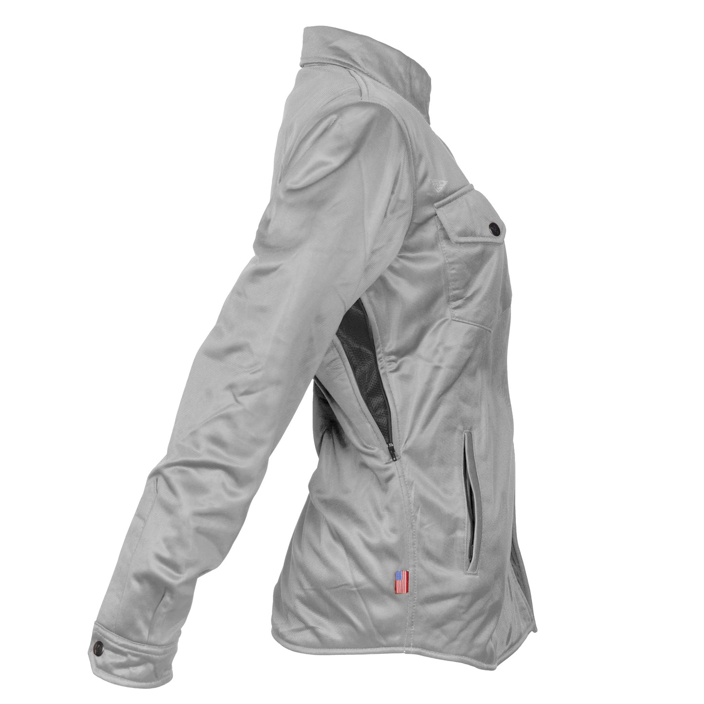 Ultra Protective Shirt for Women - Light Gray Solid with Pads