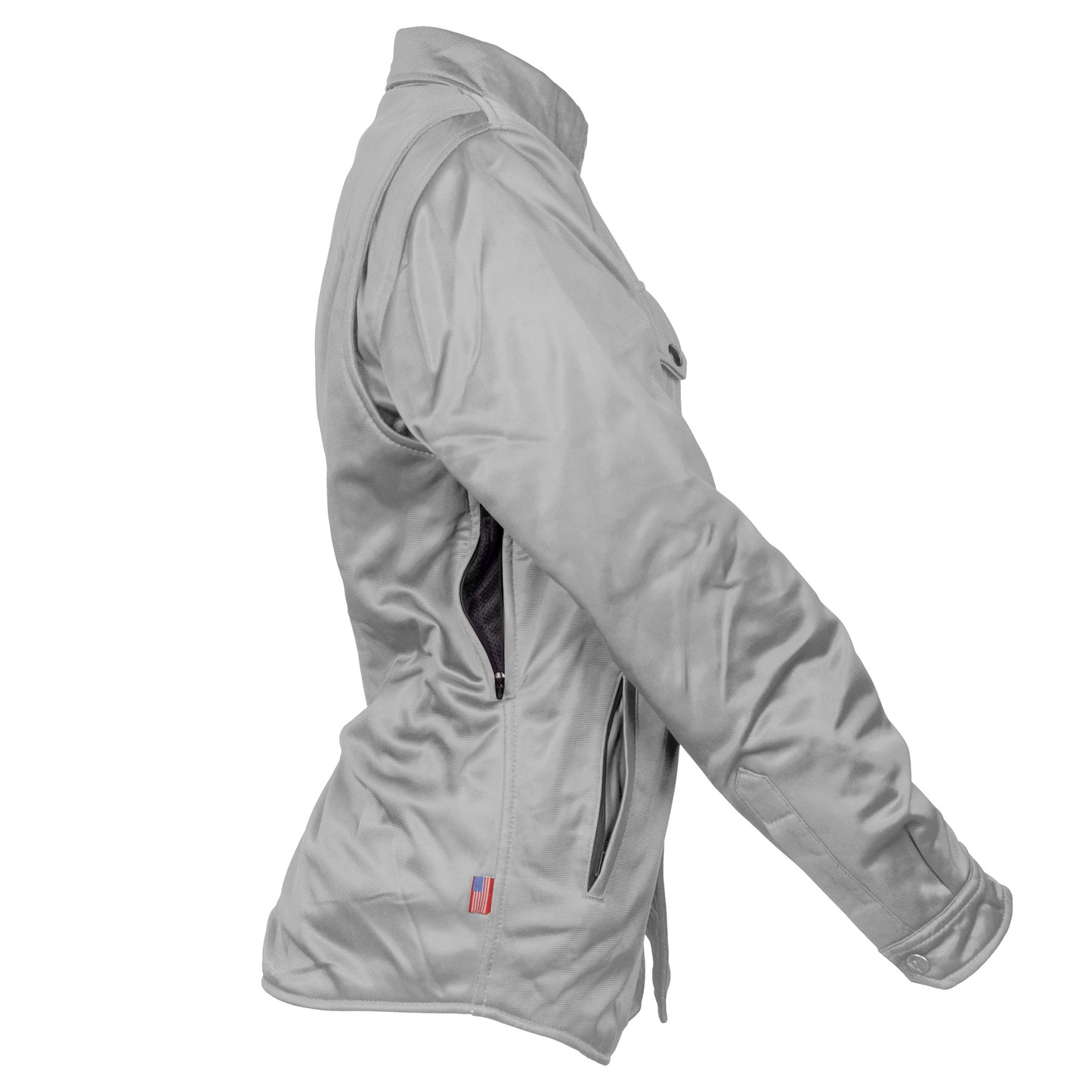 Ultra Protective Shirt for Women - Light Gray Solid with Pads