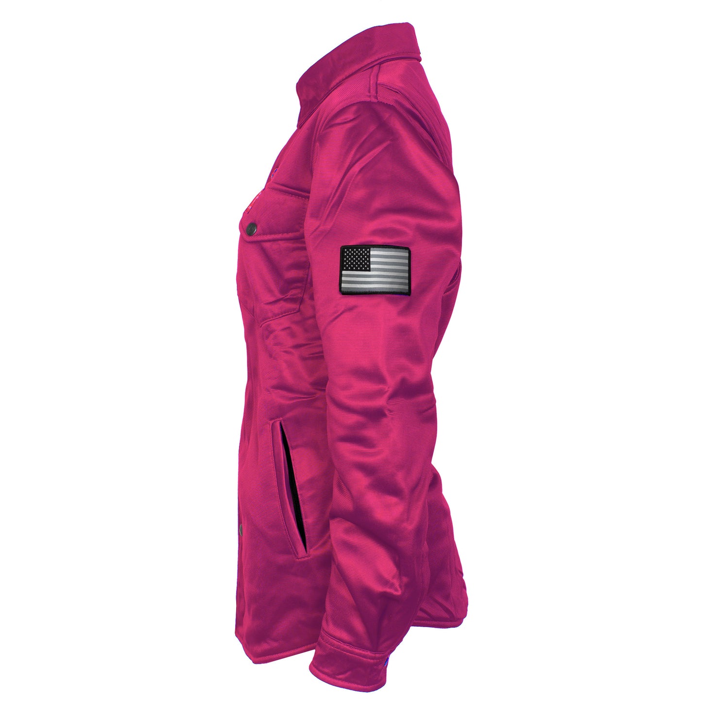 Ultra Protective Shirt for Women - Pink Solid with Pads