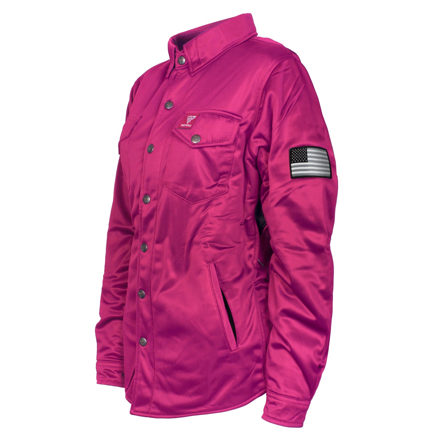 Ultra Protective Shirt for Women - Pink Solid with Pads