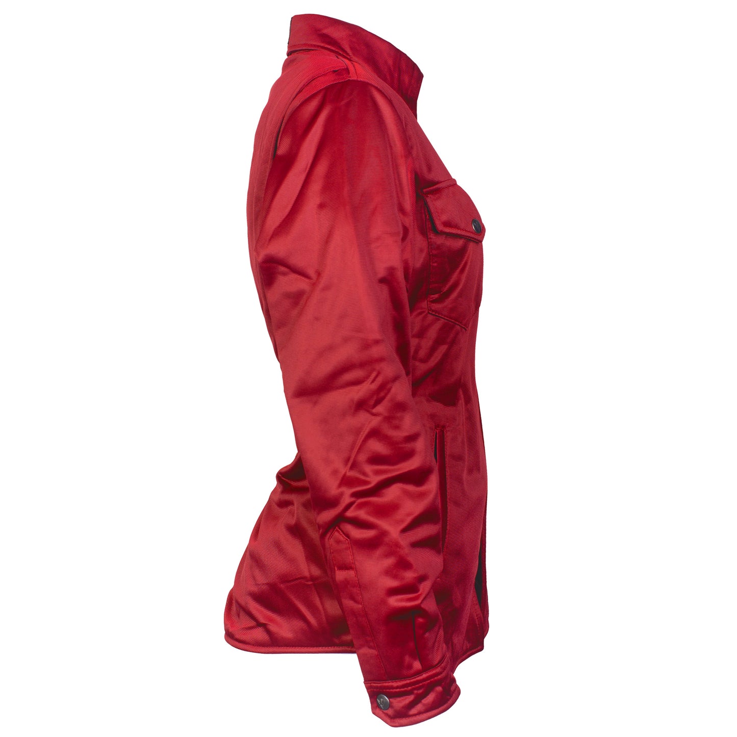 Ultra Protective Shirt for Women - Red Solid with Pads