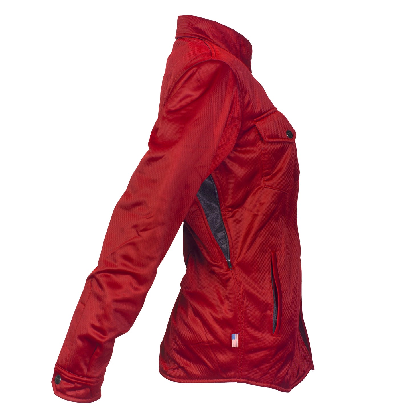 Ultra Protective Shirt for Women - Red Solid with Pads