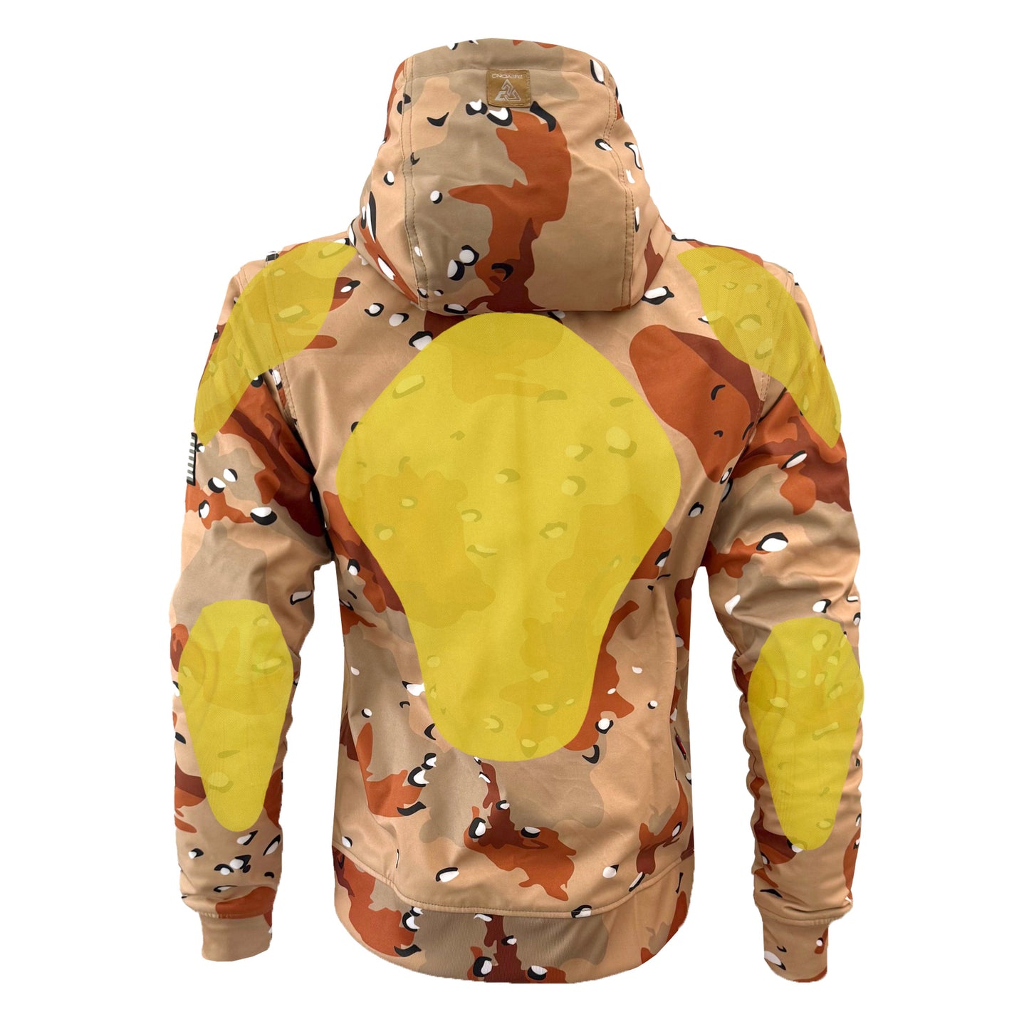 Protective SoftShell Unisex Camouflage Hoodie - “Dagger Two” with Pads