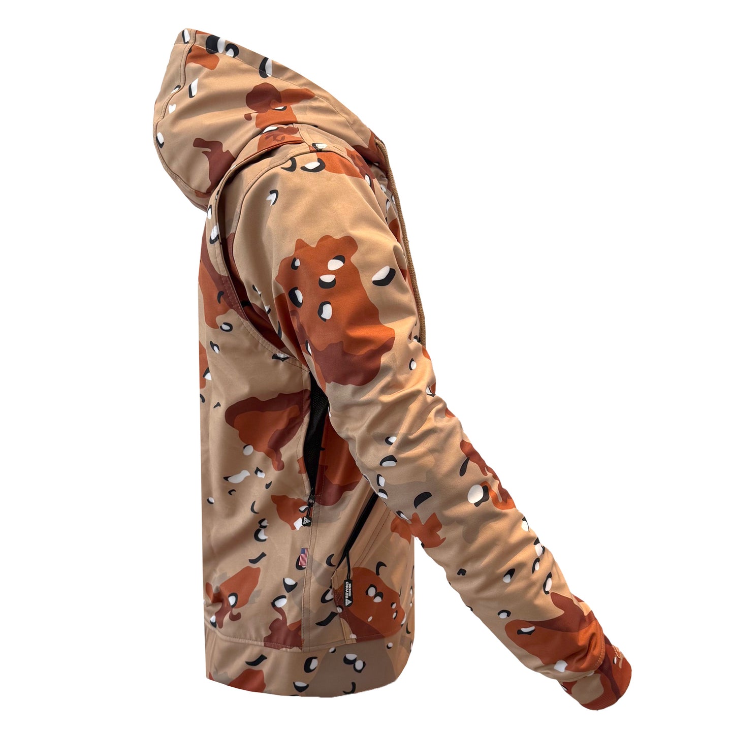 Protective SoftShell Unisex Camouflage Hoodie - “Dagger Two” with Pads