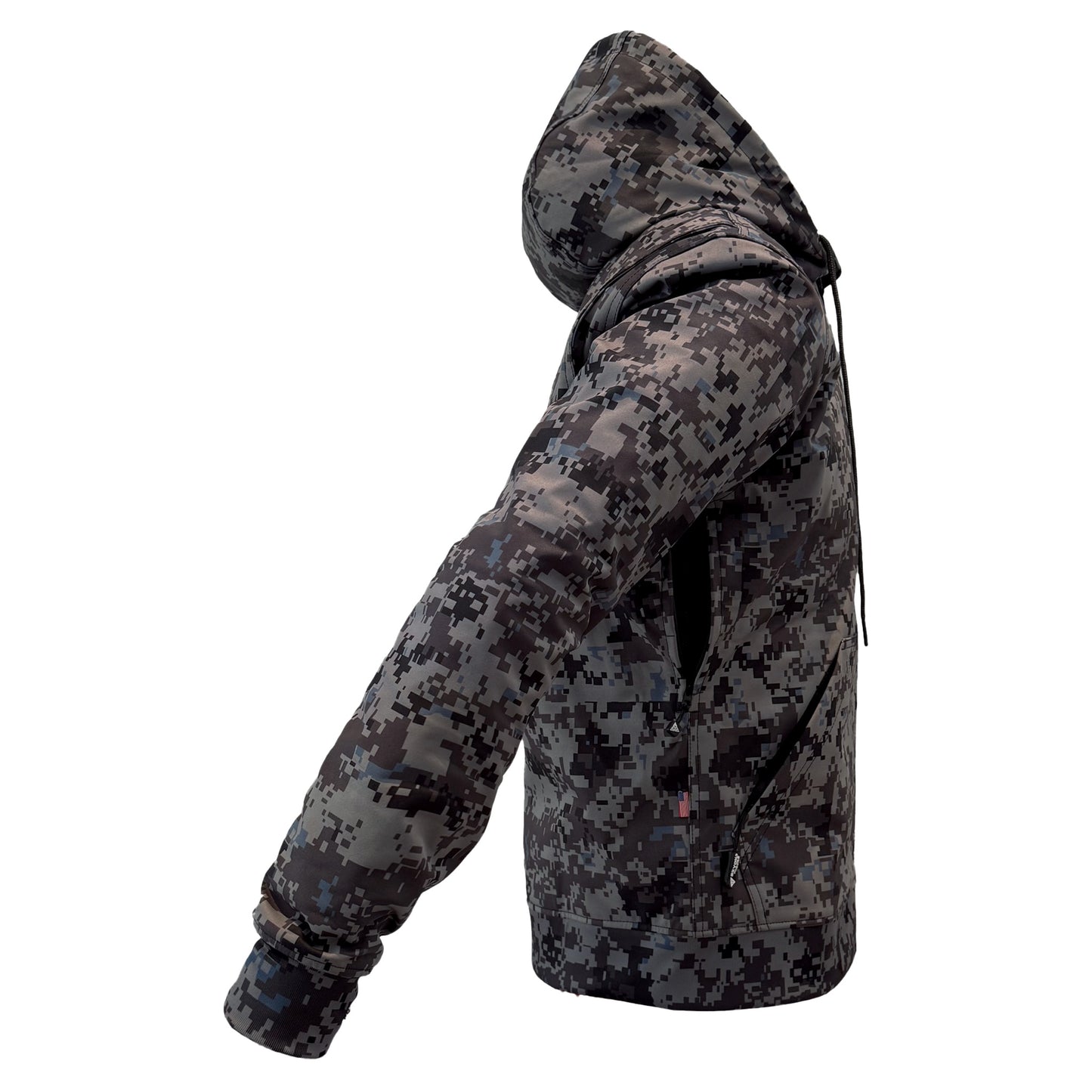 Protective SoftShell Unisex Camouflage Hoodie - “Devil Six” with Pads