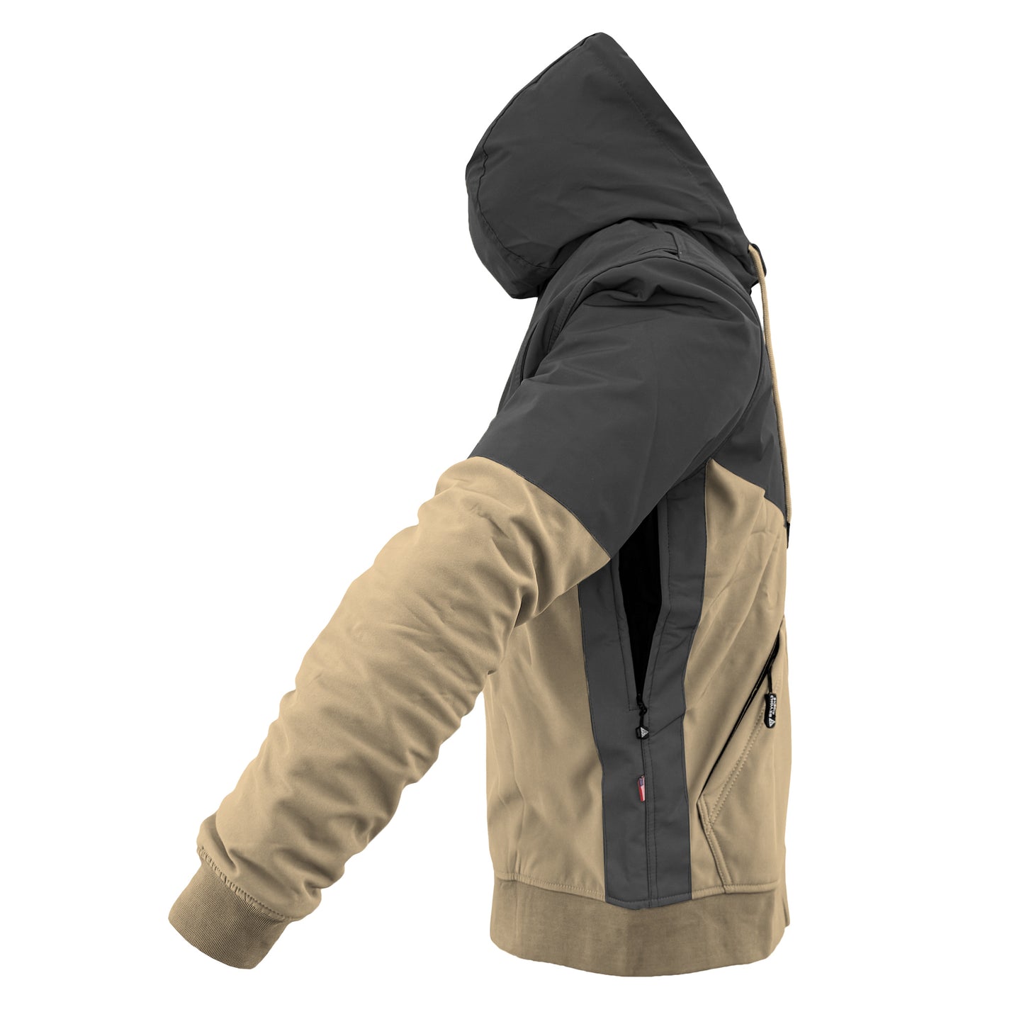 SALE SoftShell Reflective Khaki Nebula Hoodie - with Pads