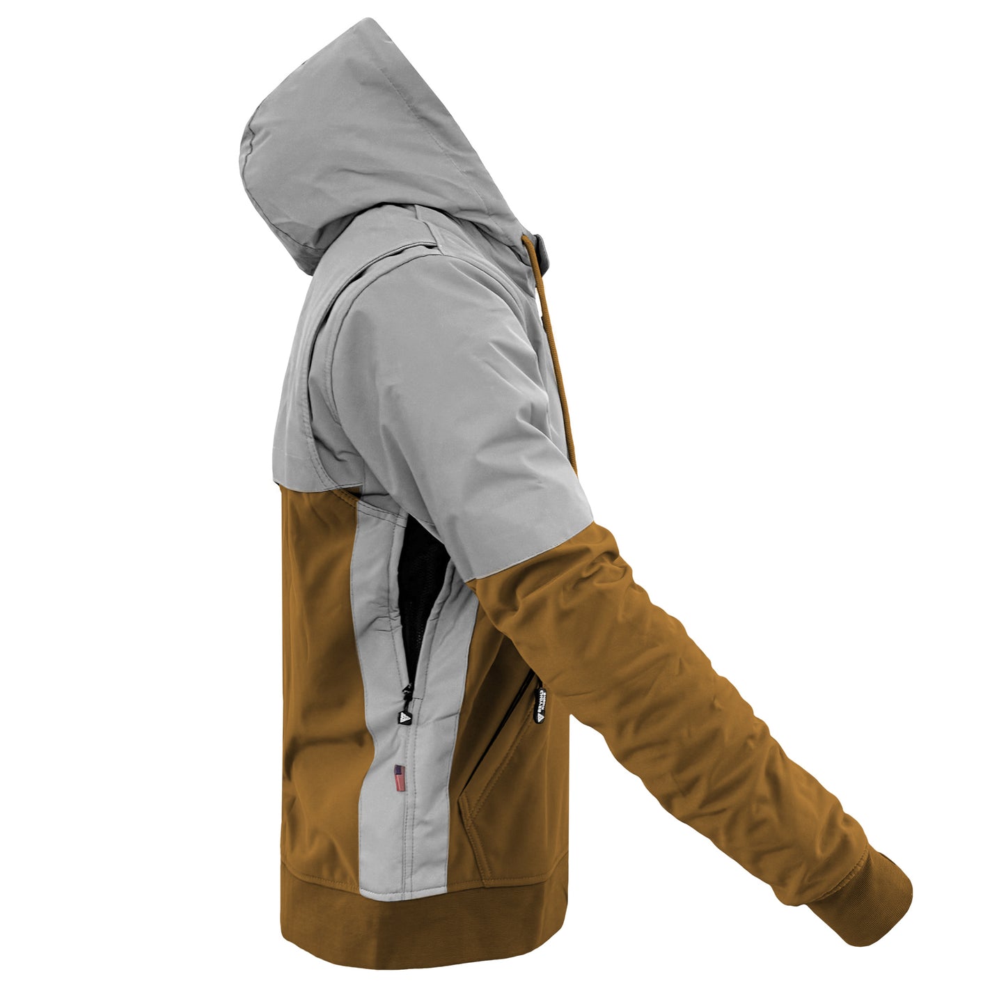 SoftShell Reflective Mustard Eclipse Hoodie - with Pads