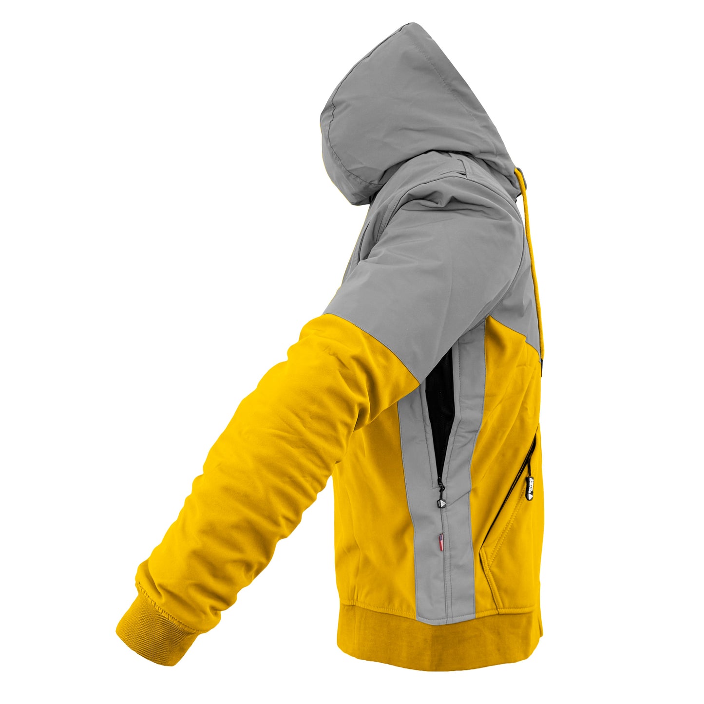 SoftShell Reflective Yellow Eclipse Hoodie - with Pads