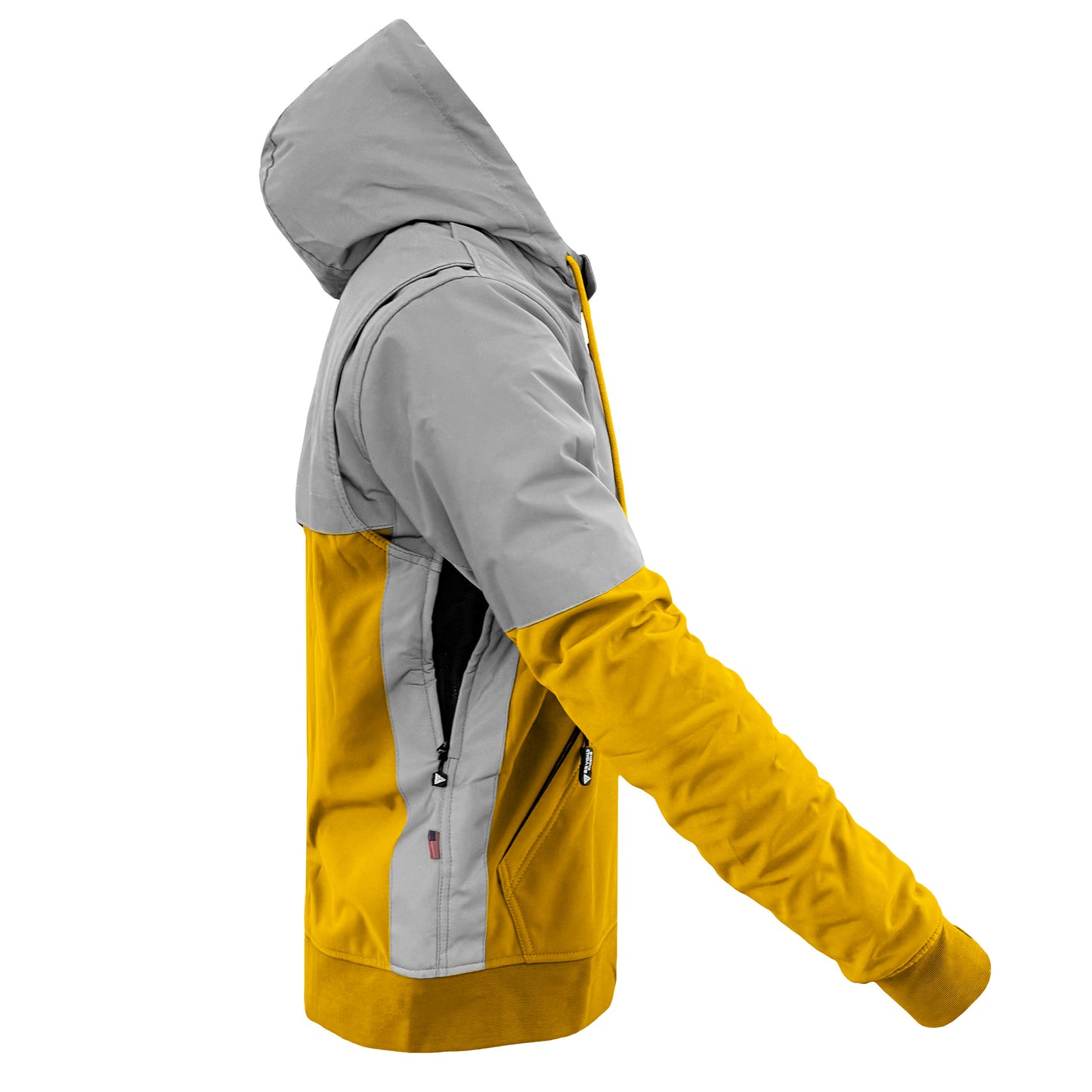 SoftShell Reflective Yellow Eclipse Hoodie - with Pads