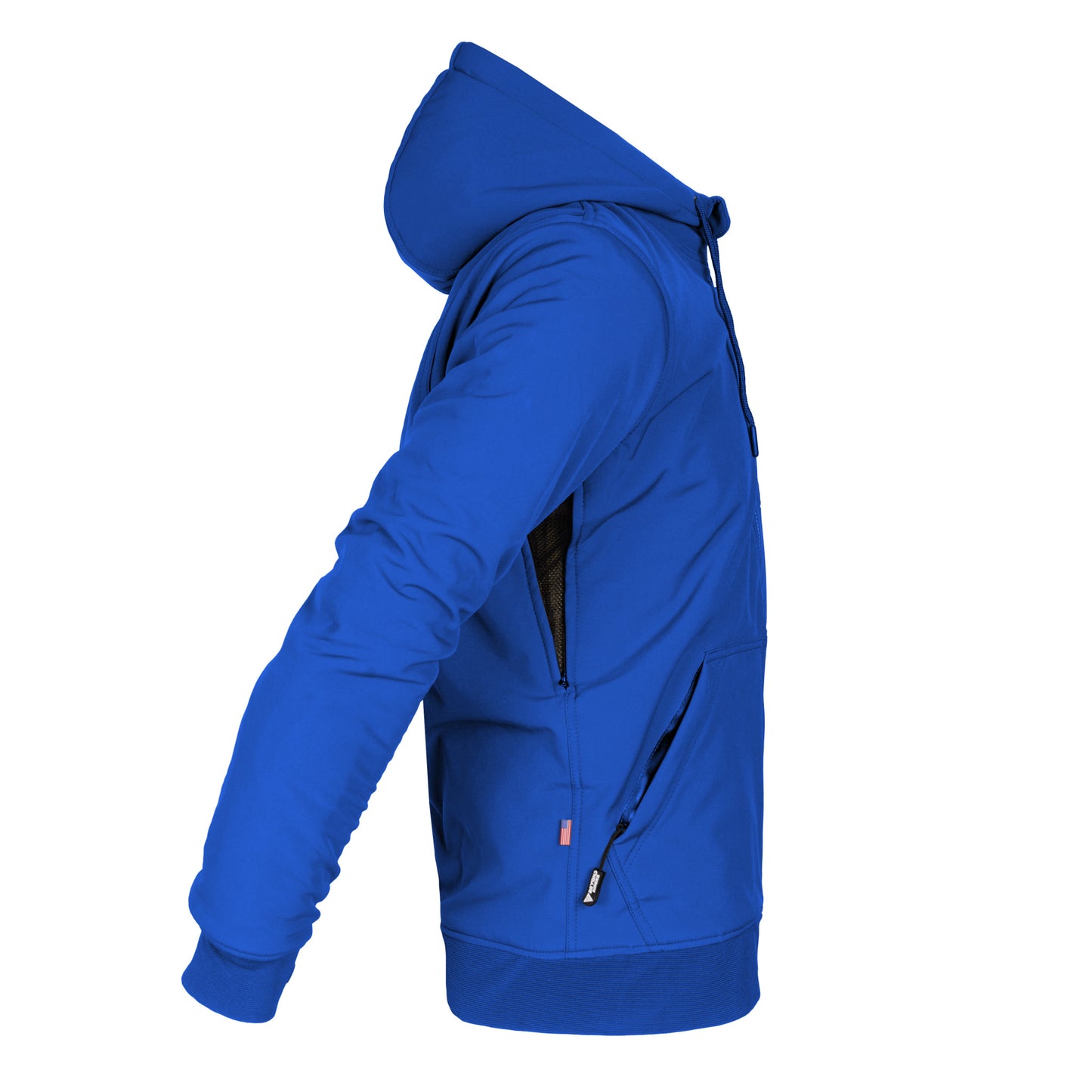Protective SoftShell Unisex Hoodie - Royal Blue Matte with Pads