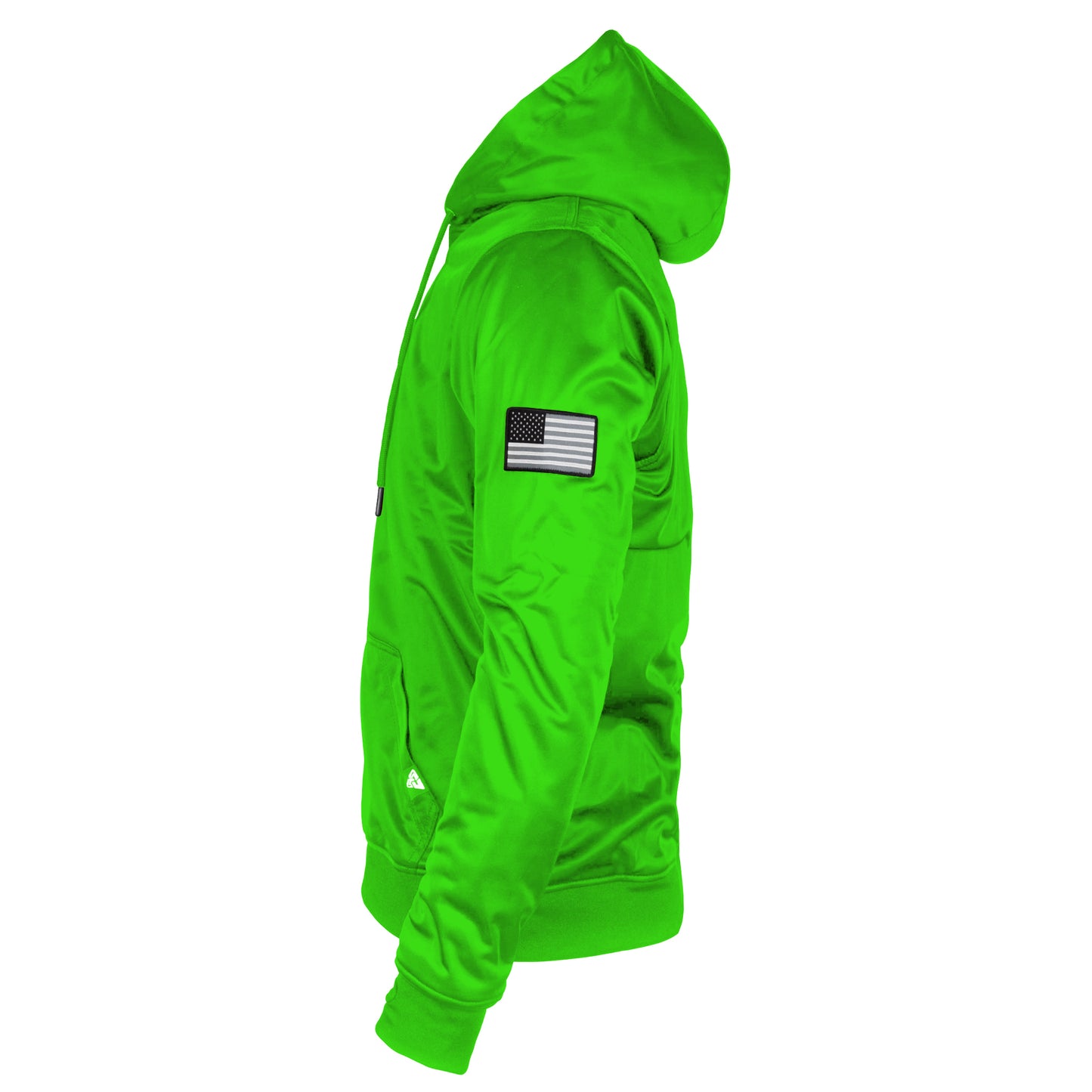 Green Solid Ultra Protective Hoodie with Pads