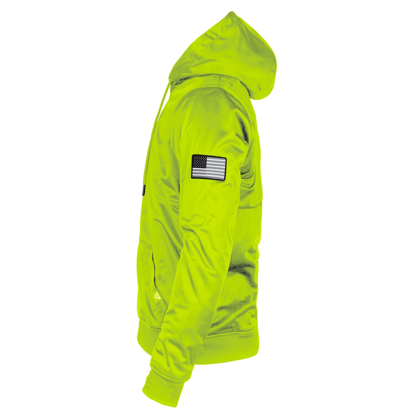 Hi Vis Green Solid Ultra Protective Hoodie with Pads