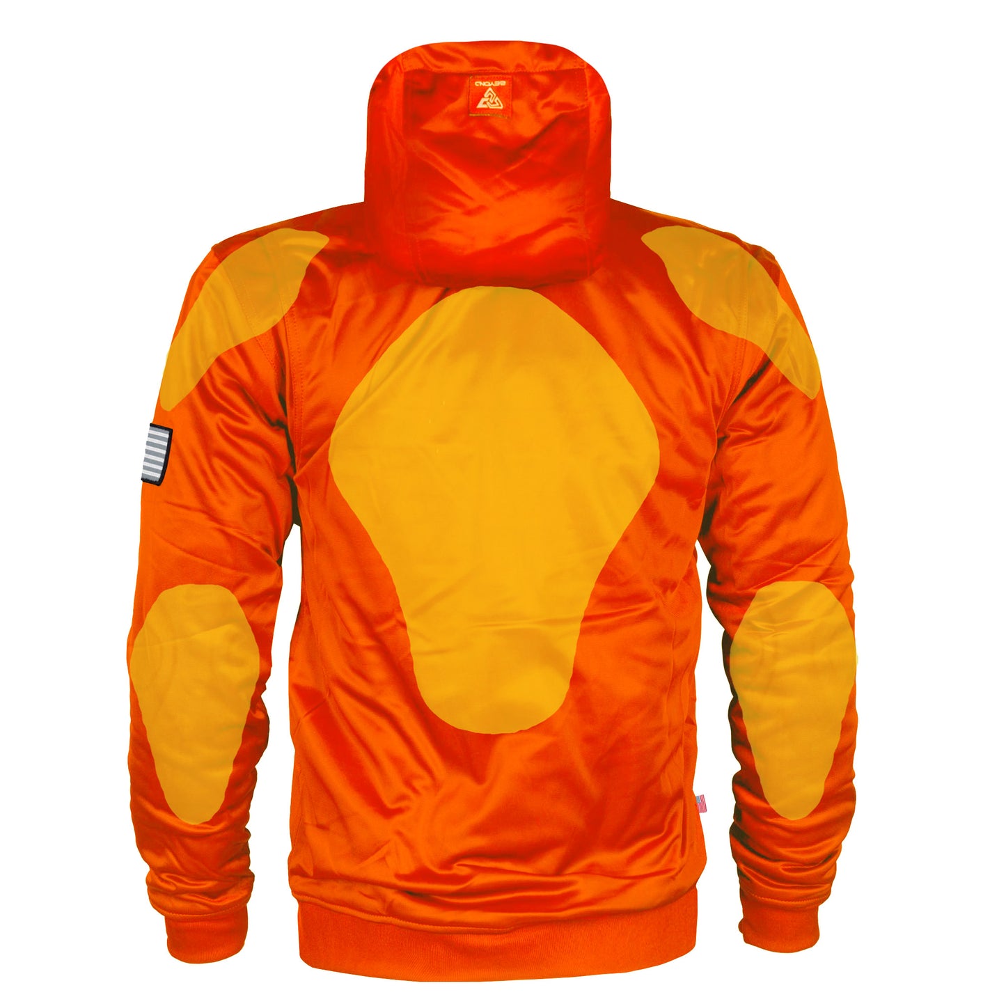 Hi Vis Orange Solid Ultra Protective Hoodie with Pads