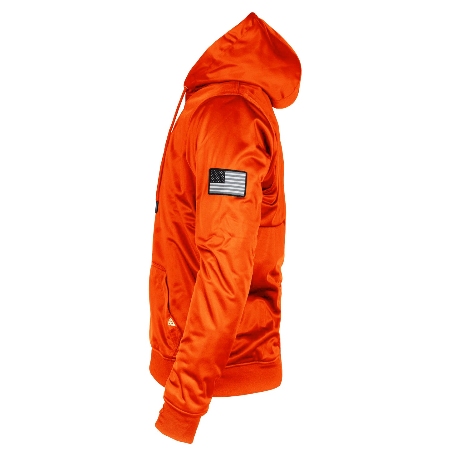 Hi Vis Orange Solid Ultra Protective Hoodie with Pads