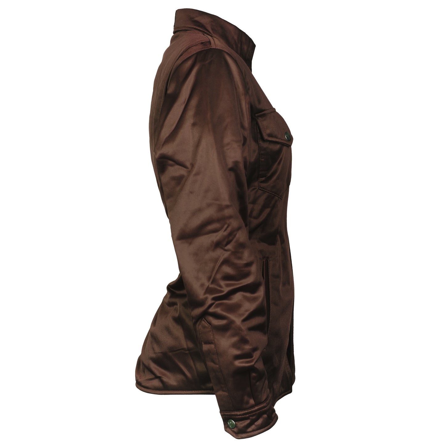 Ultra Protective Shirt for Women - Brown Solid with Pads