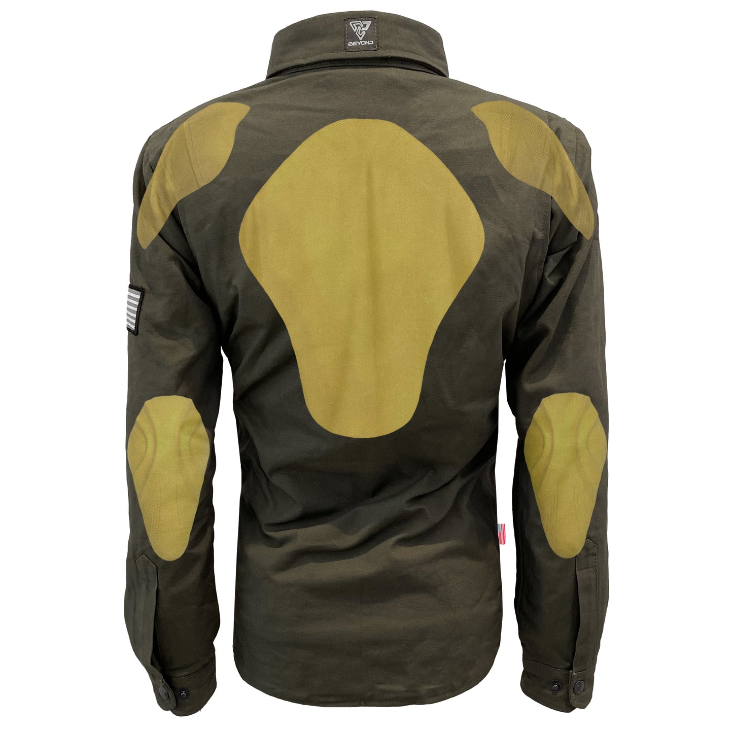Protective Canvas Jacket for Women - Army Green with Pads